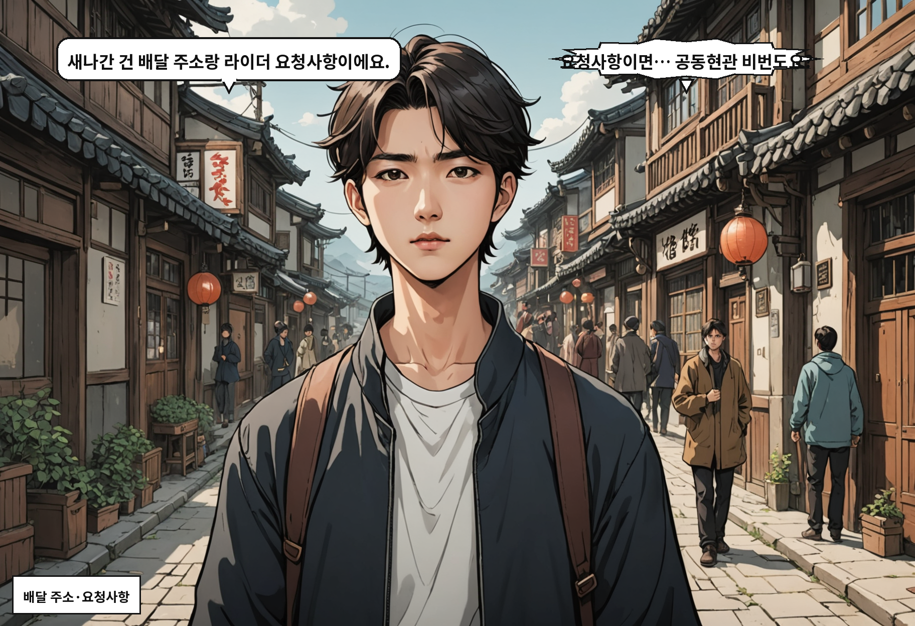 B: 새나간 건 배달 주소랑 라이더 요청사항이에요. A: 요청사항이면… 공동현관 비번도요?