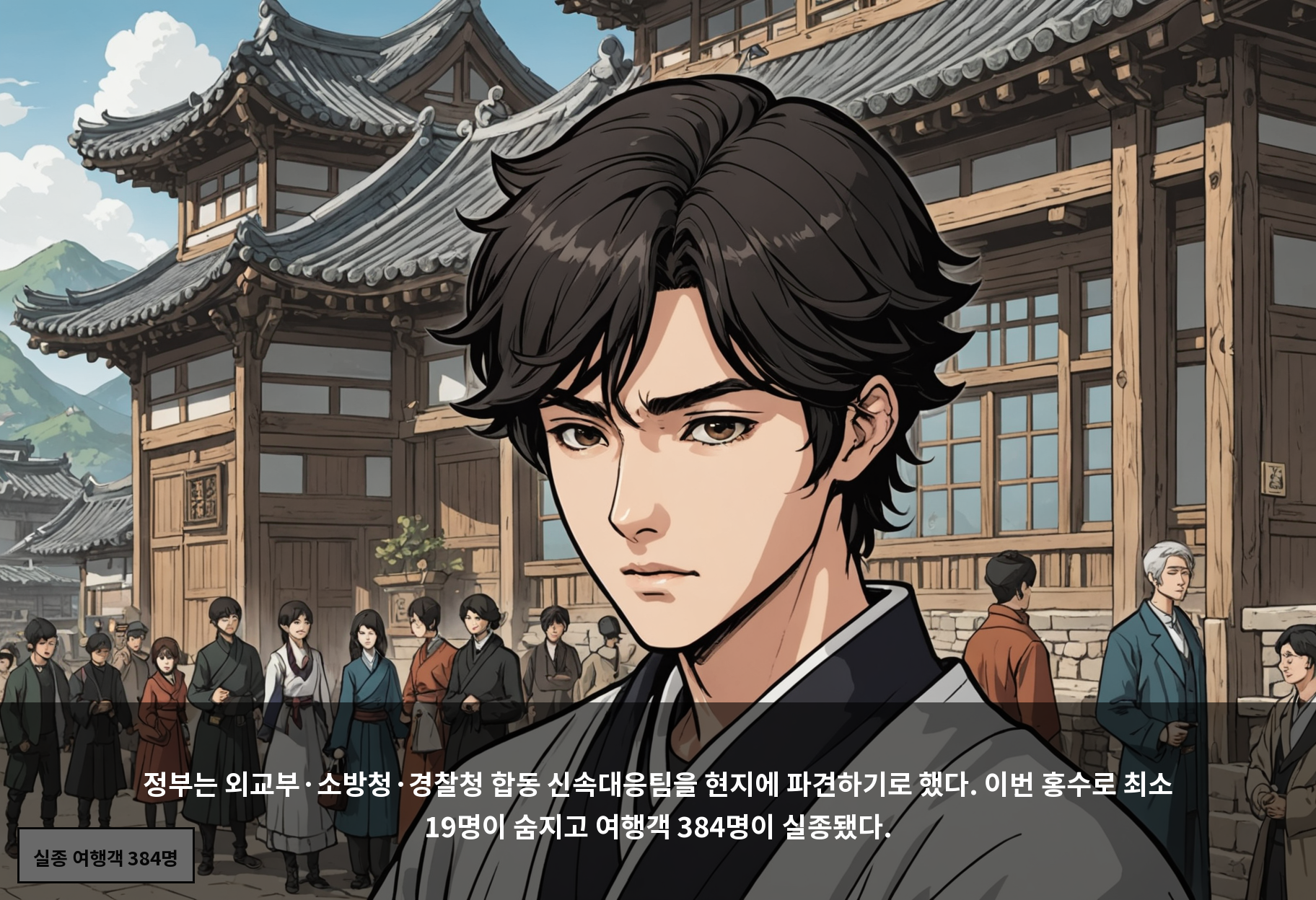 정부는 외교부·소방청·경찰청 합동 신속대응팀을 현지에 파견하기로 했다. 이번 홍수로 최소 19명이 숨지고 여행객 384명이 실종됐다.