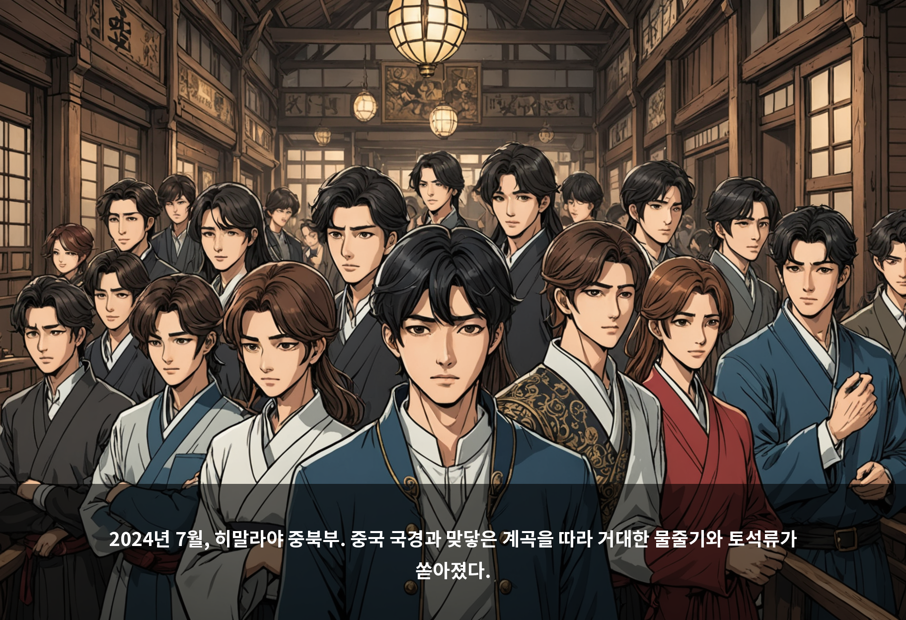 2024년 7월, 히말라야 중북부. 중국 국경과 맞닿은 계곡을 따라 거대한 물줄기와 토석류가 쏟아졌다.
