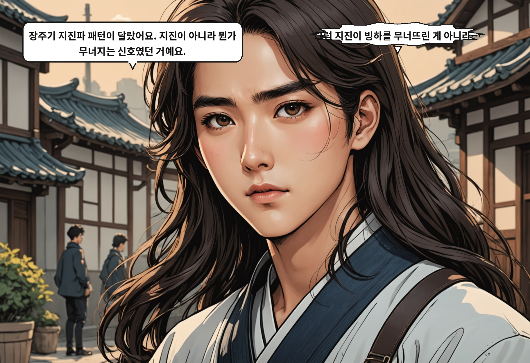 B: 장주기 지진파 패턴이 달랐어요. 지진이 아니라 뭔가 무너지는 신호였던 거예요. A: 그럼 지진이 빙하를 무너뜨린 게 아니라…