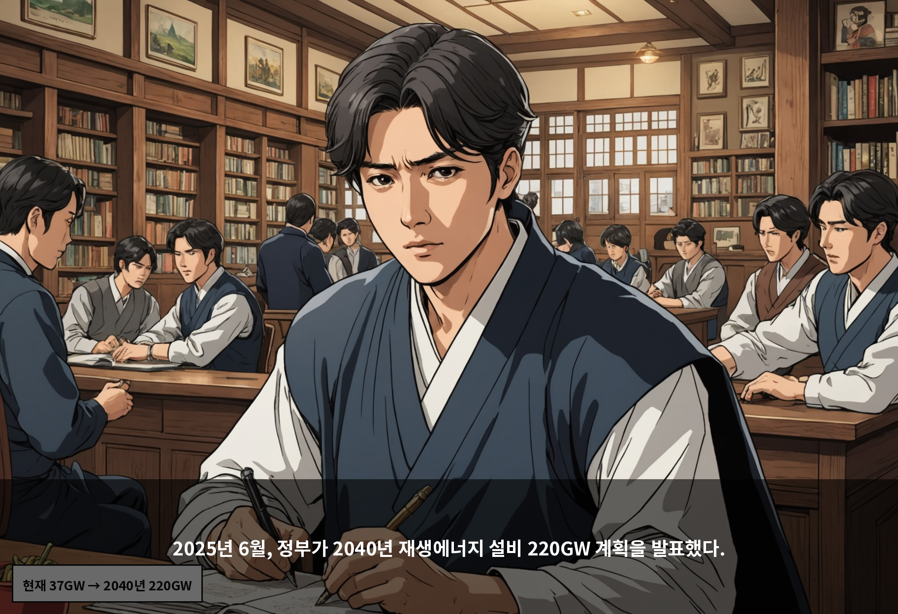 2025년 6월, 정부가 2040년 재생에너지 설비 220GW 계획을 발표했다.