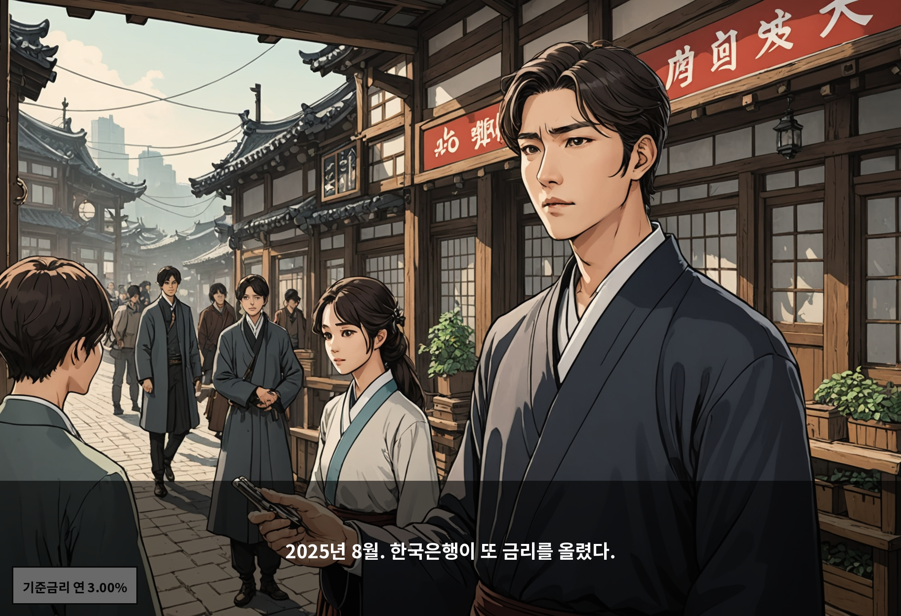 2025년 8월. 한국은행이 또 금리를 올렸다.
