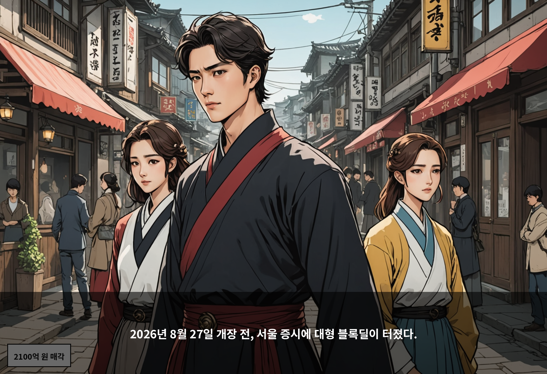 2026년 8월 27일 개장 전, 서울 증시에 대형 블록딜이 터졌다.