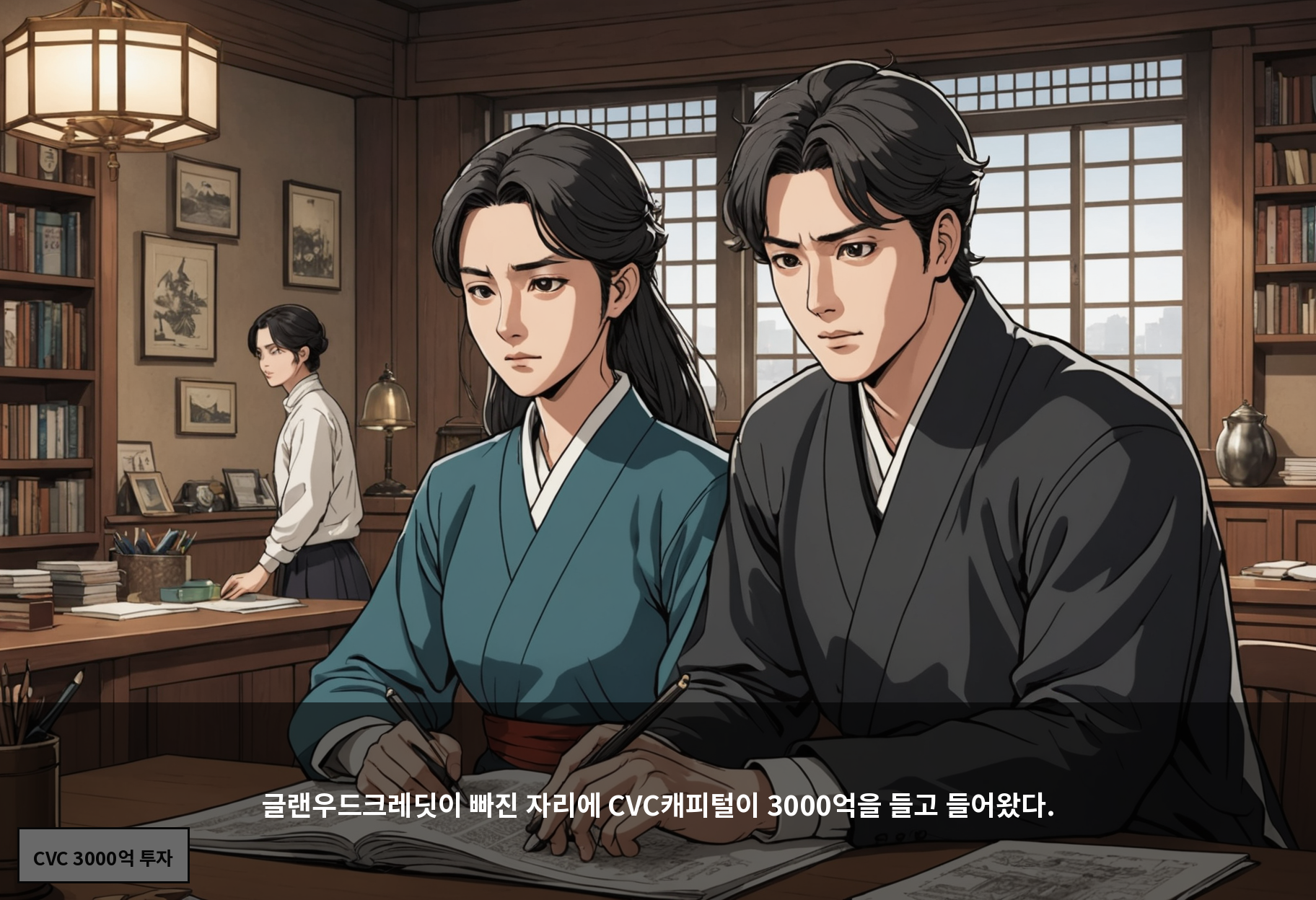 글랜우드크레딧이 빠진 자리에 CVC캐피털이 3000억을 들고 들어왔다.