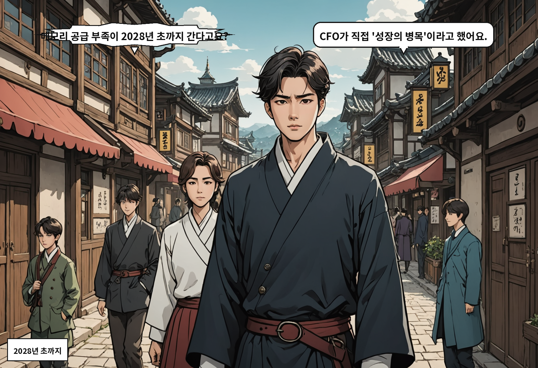 B: 메모리 공급 부족이 2028년 초까지 간다고요? A: CFO가 직접 '성장의 병목'이라고 했어요.