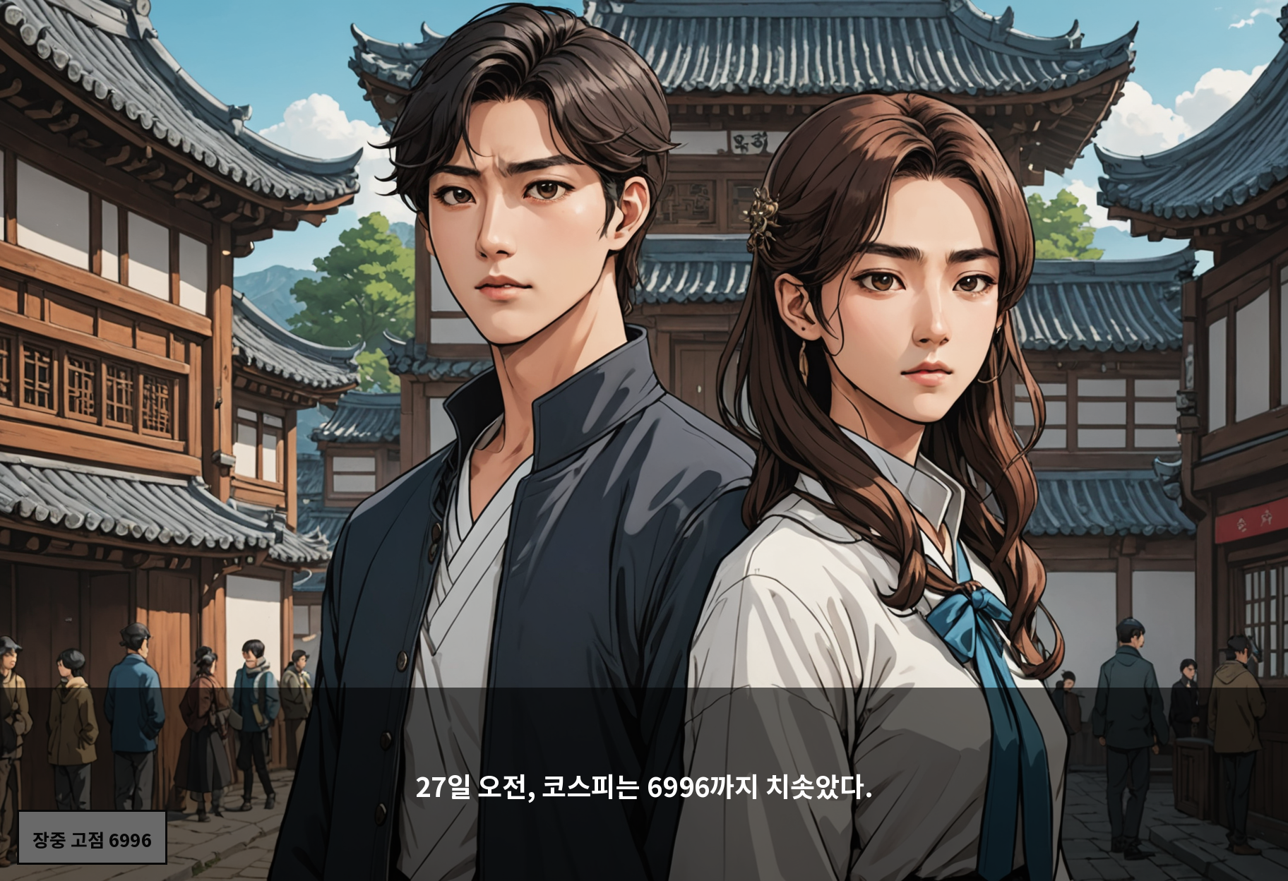27일 오전, 코스피는 6996까지 치솟았다.