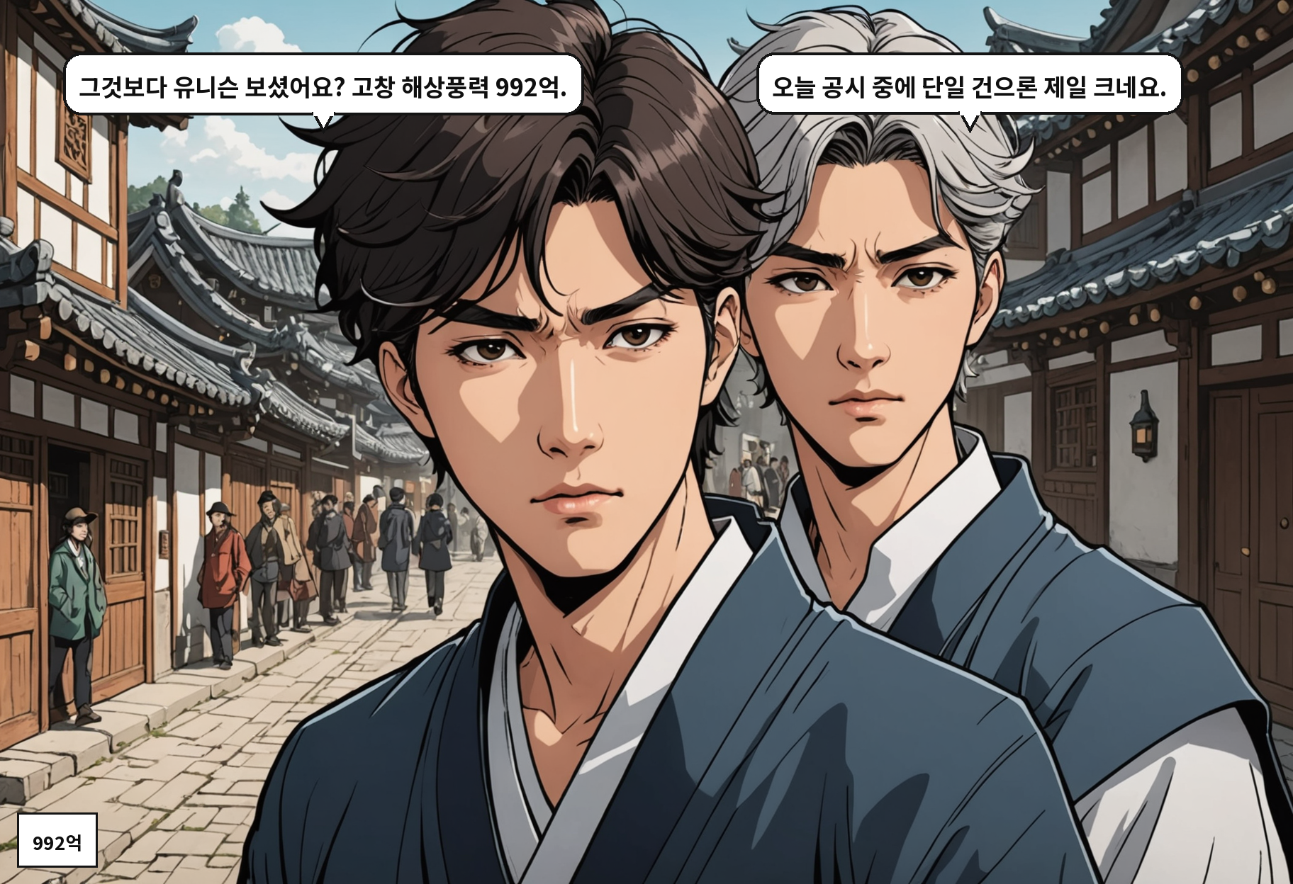 B: 그것보다 유니슨 보셨어요? 고창 해상풍력 992억. A: 오늘 공시 중에 단일 건으론 제일 크네요.