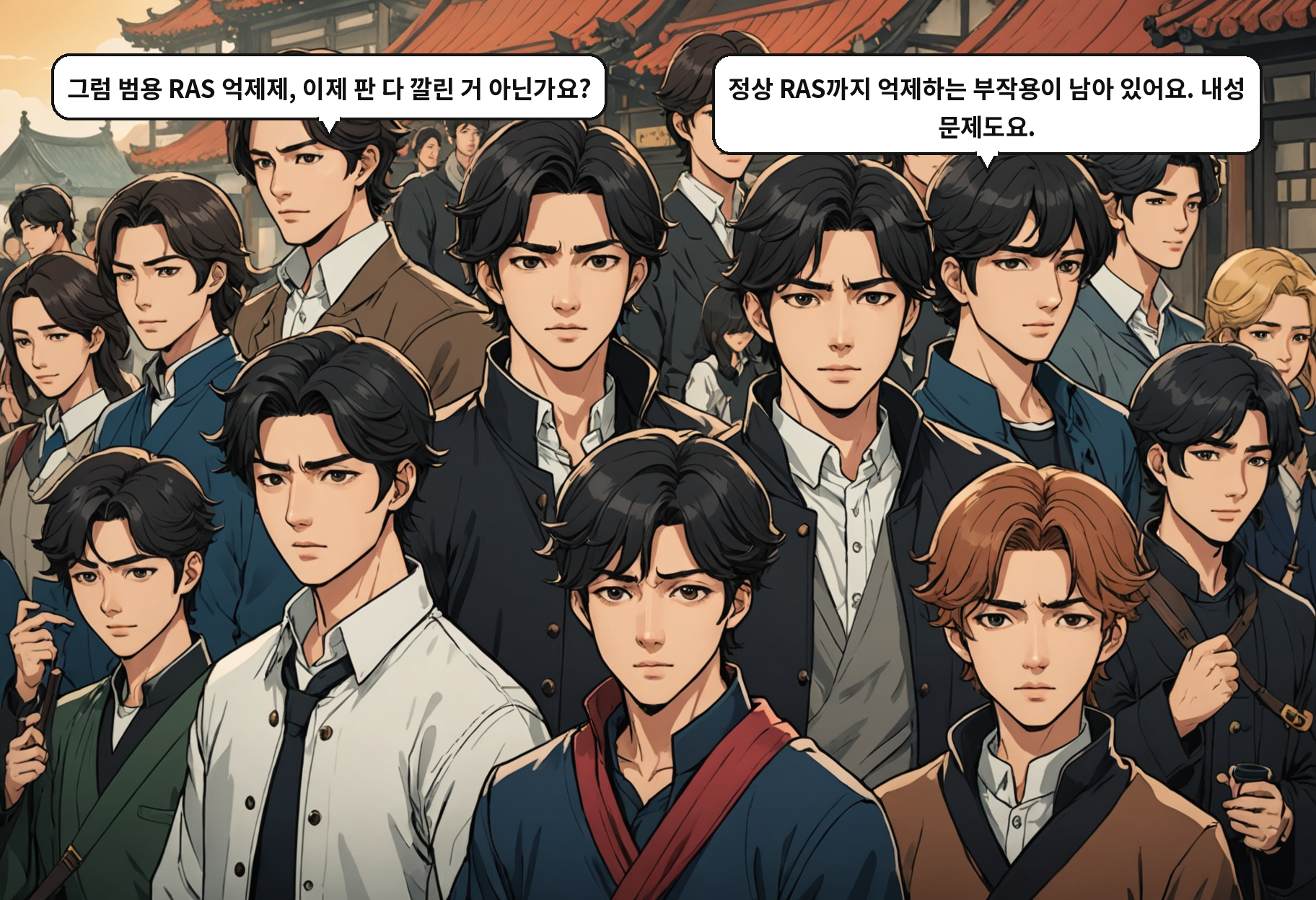 B: 그럼 범용 RAS 억제제, 이제 판 다 깔린 거 아닌가요? A: 정상 RAS까지 억제하는 부작용이 남아 있어요. 내성 문제도요.