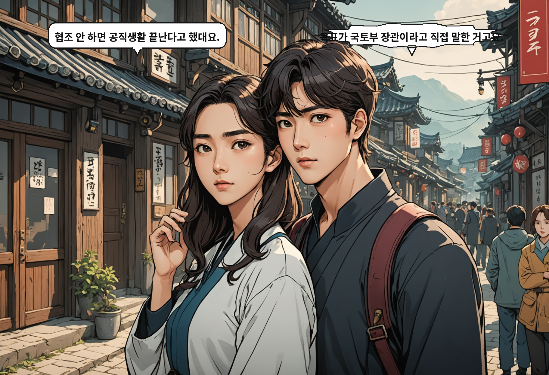 A: 협조 안 하면 공직생활 끝난다고 했대요. B: 목표가 국토부 장관이라고 직접 말한 거고요.