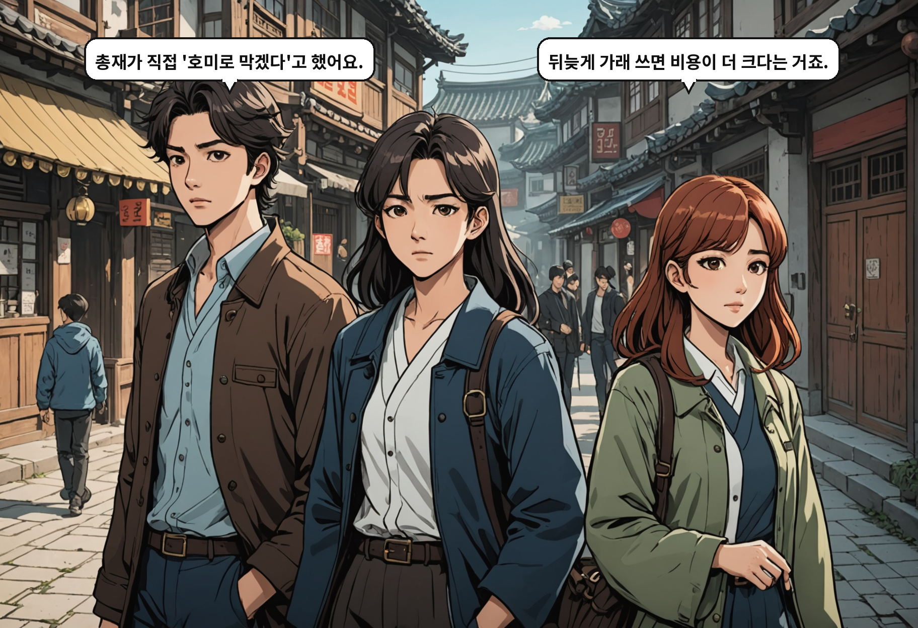 A: 총재가 직접 '호미로 막겠다'고 했어요. B: 뒤늦게 가래 쓰면 비용이 더 크다는 거죠.