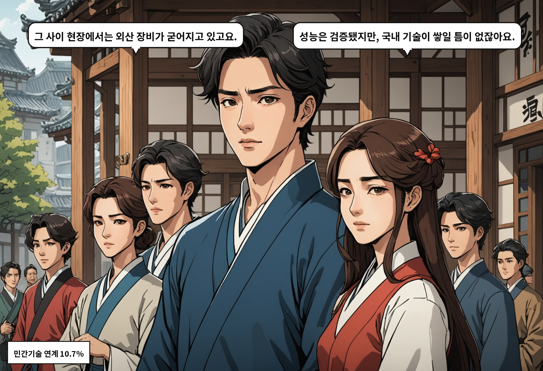 B: 그 사이 현장에서는 외산 장비가 굳어지고 있고요. A: 성능은 검증됐지만, 국내 기술이 쌓일 틈이 없잖아요.