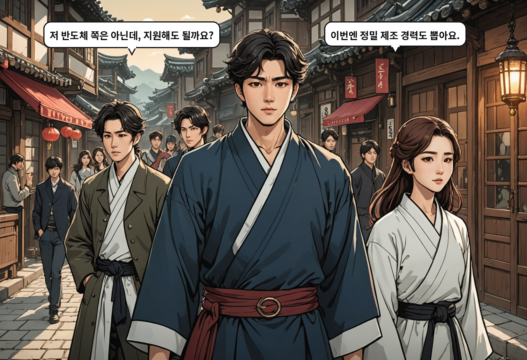A: 저 반도체 쪽은 아닌데, 지원해도 될까요? B: 이번엔 정밀 제조 경력도 뽑아요.
