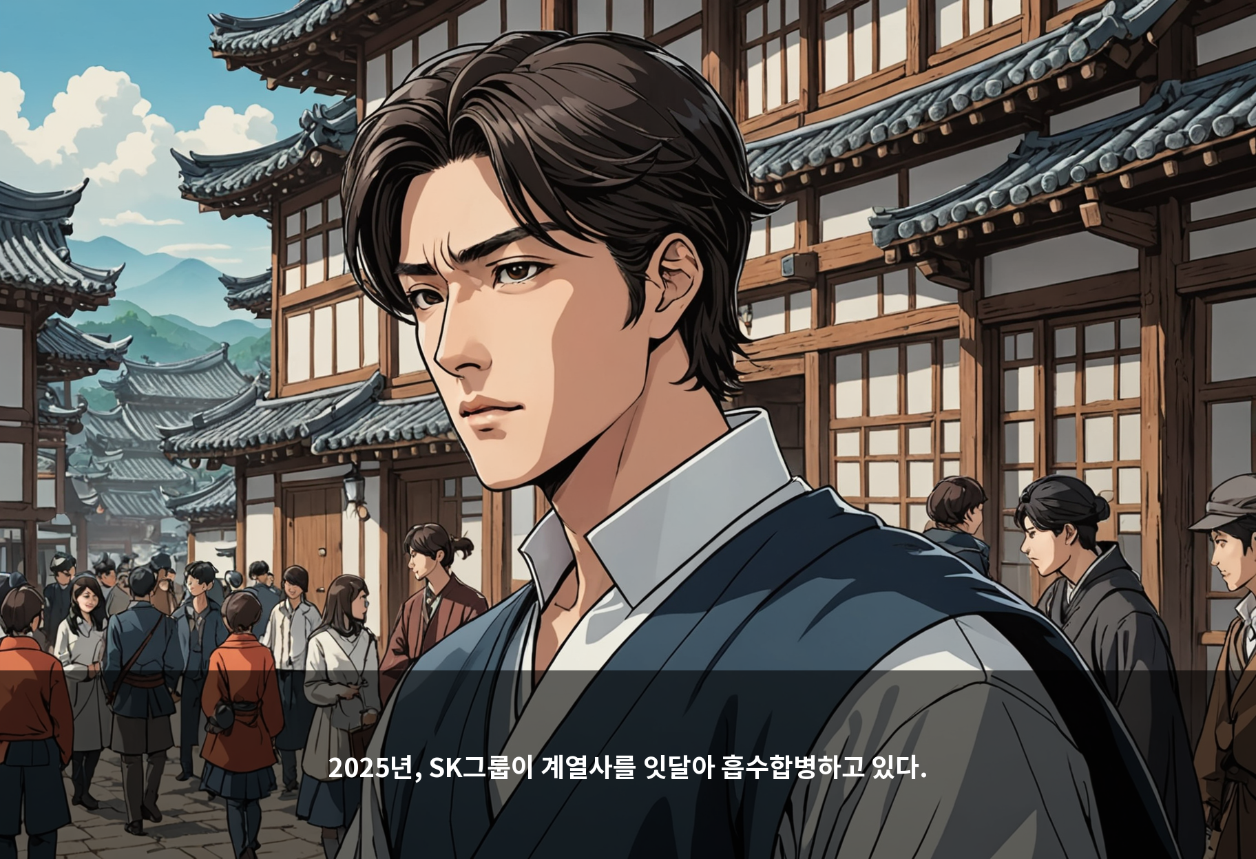 2025년, SK그룹이 계열사를 잇달아 흡수합병하고 있다.