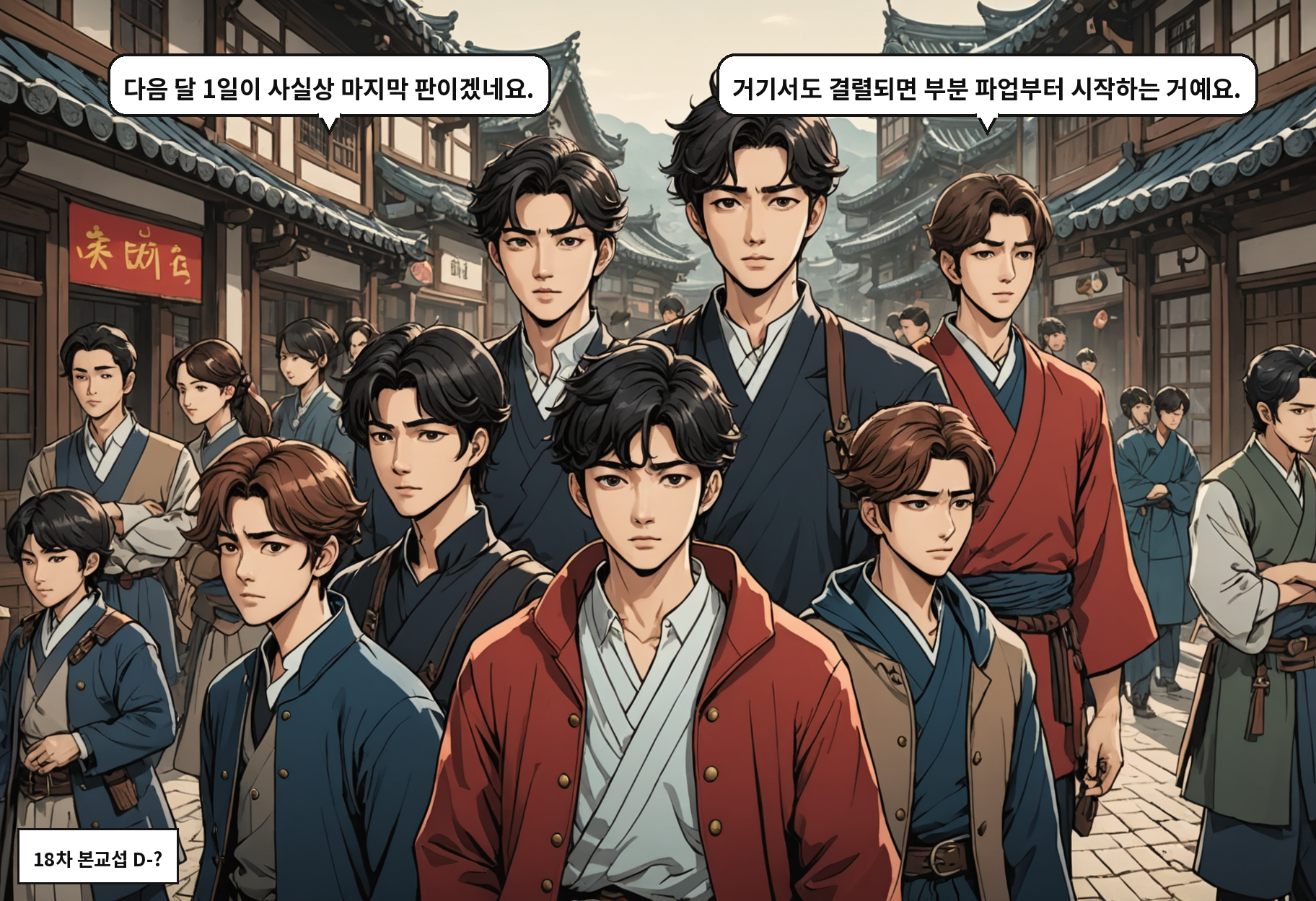 A: 다음 달 1일이 사실상 마지막 판이겠네요. B: 거기서도 결렬되면 부분 파업부터 시작하는 거예요.