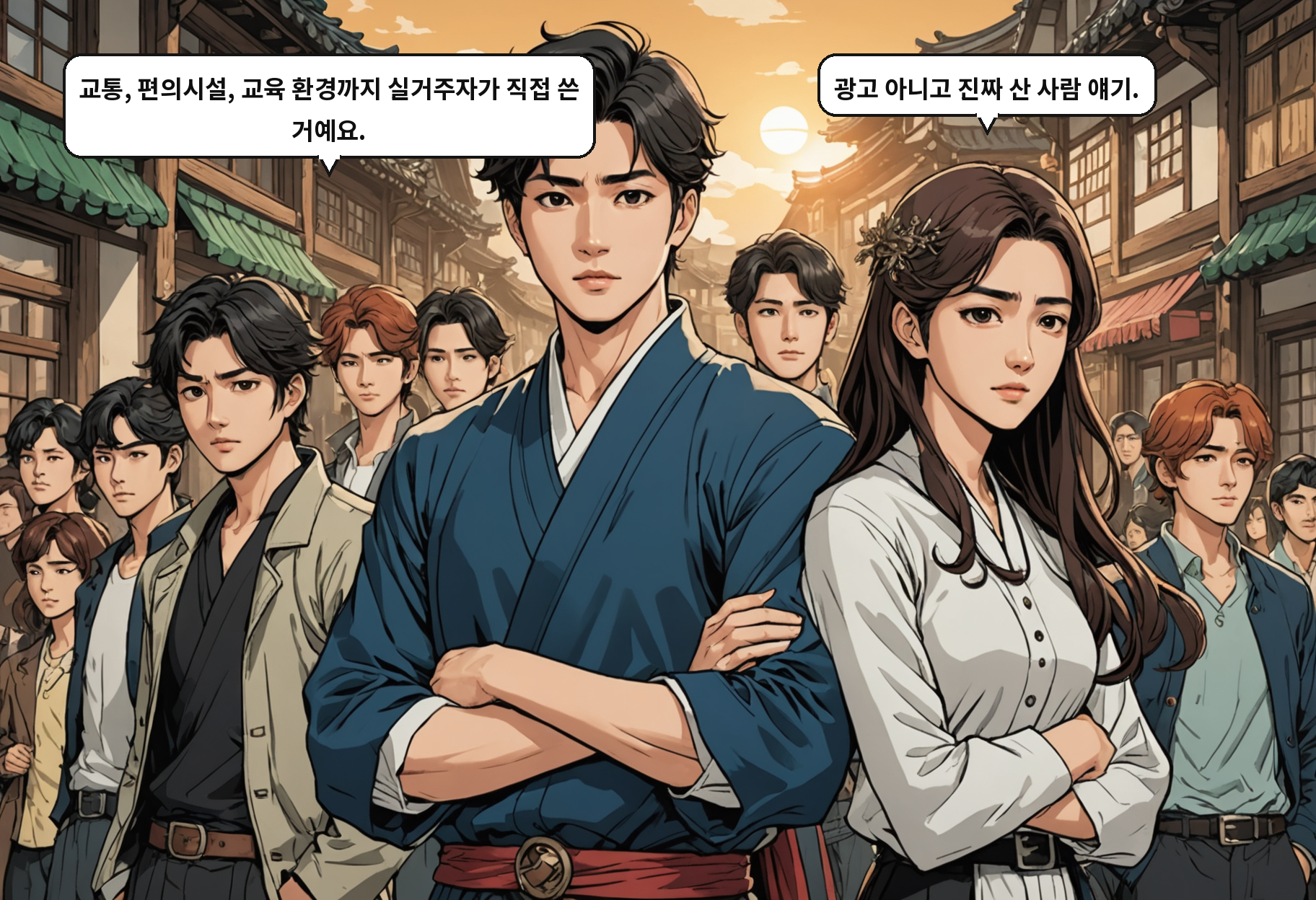 B: 교통, 편의시설, 교육 환경까지 실거주자가 직접 쓴 거예요. A: 광고 아니고 진짜 산 사람 얘기.
