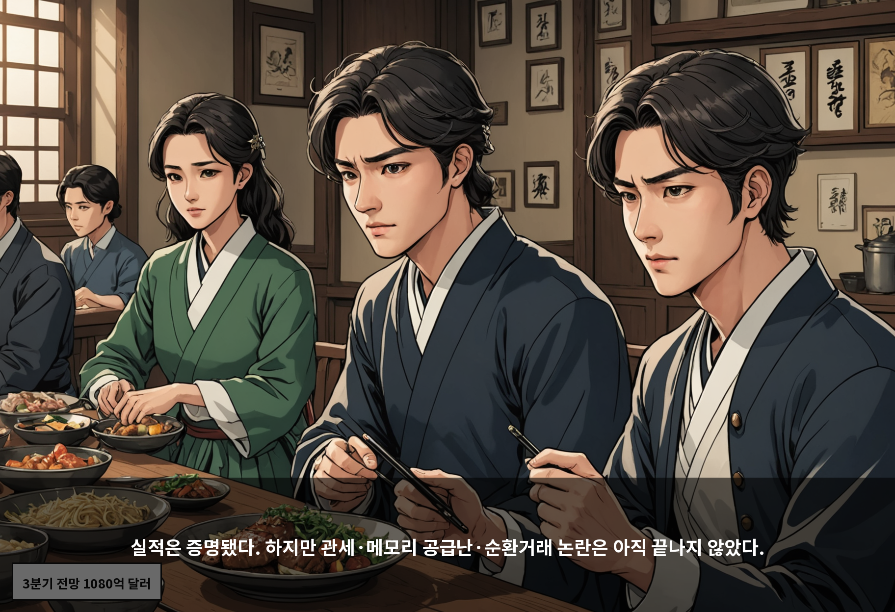 실적은 증명됐다. 하지만 관세·메모리 공급난·순환거래 논란은 아직 끝나지 않았다.
