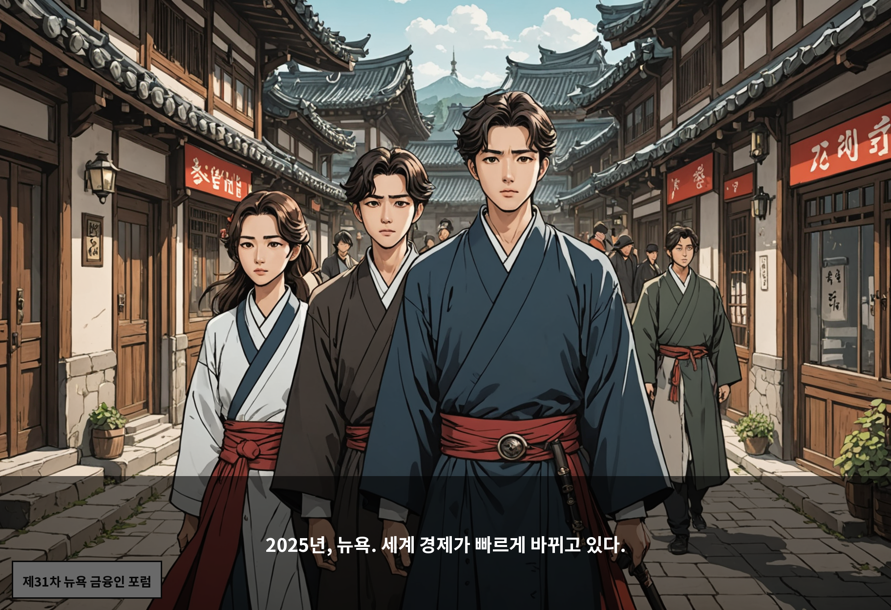 2025년, 뉴욕. 세계 경제가 빠르게 바뀌고 있다.