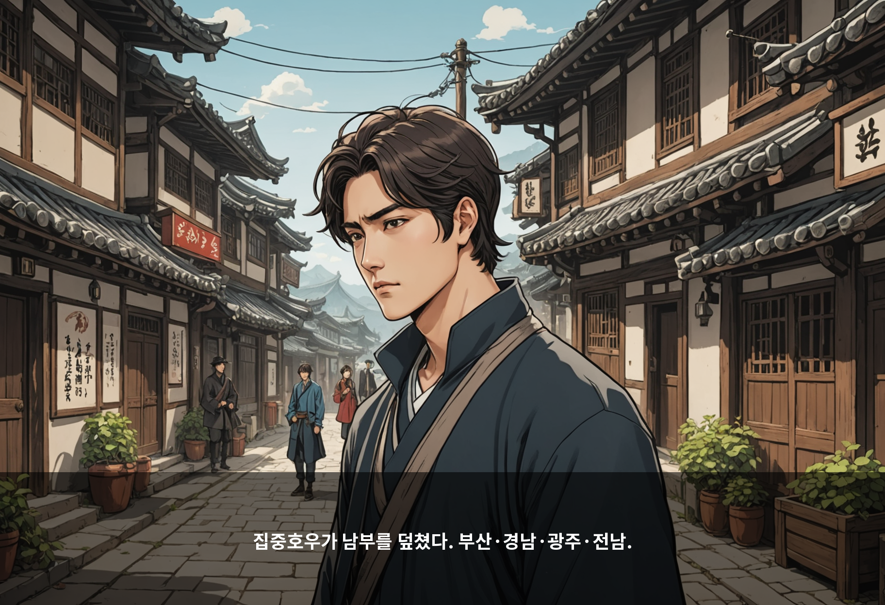 집중호우가 남부를 덮쳤다. 부산·경남·광주·전남.