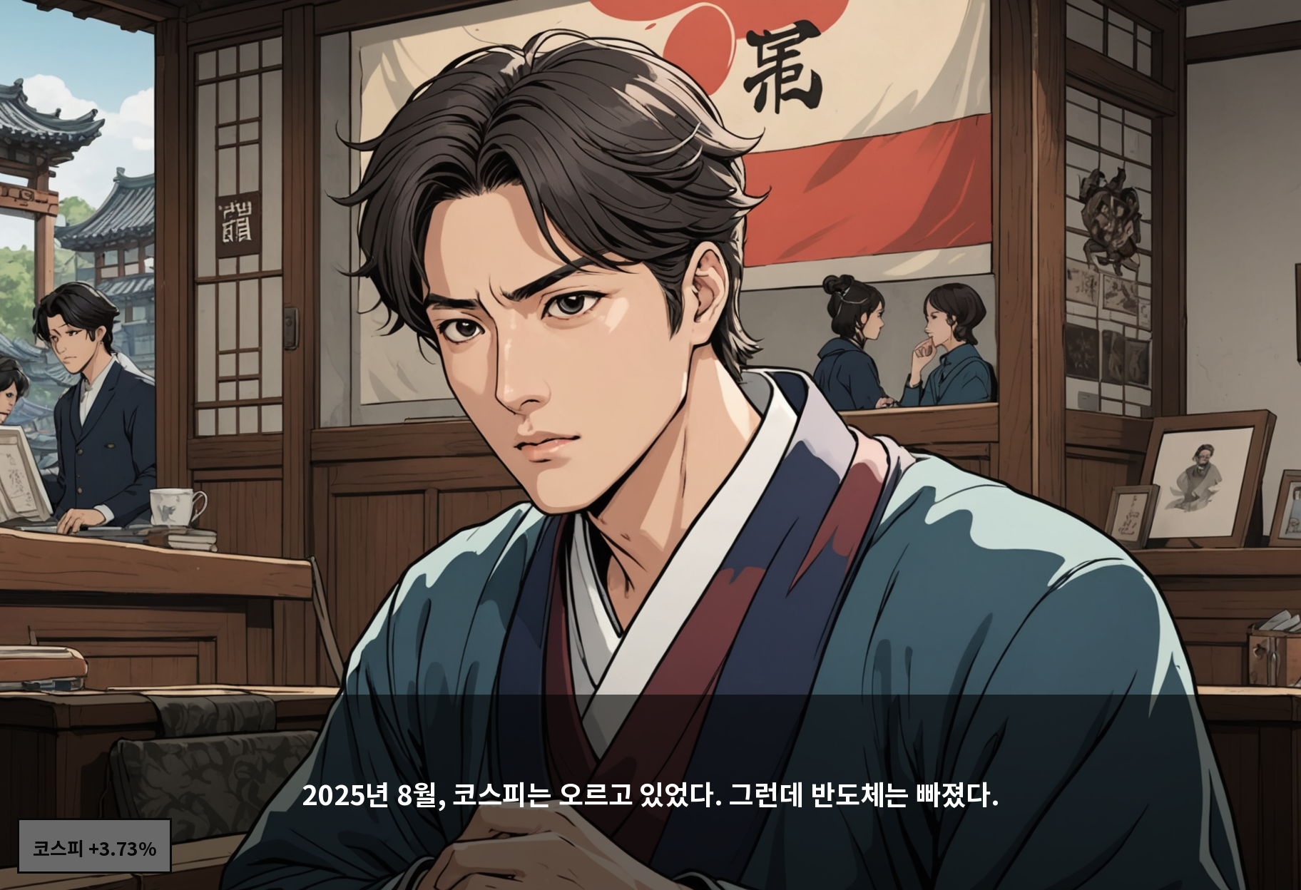 2025년 8월, 코스피는 오르고 있었다. 그런데 반도체는 빠졌다.