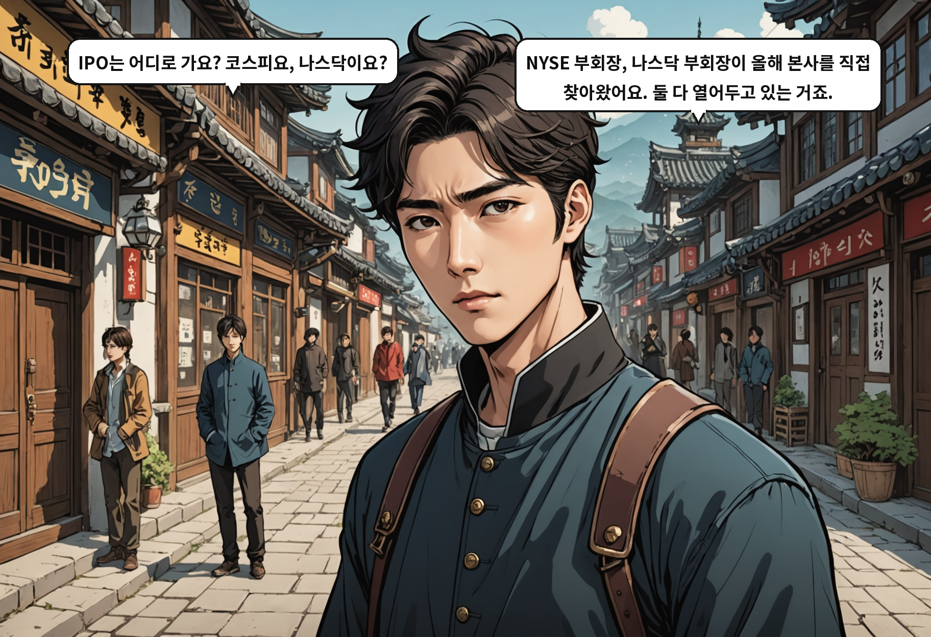 B: IPO는 어디로 가요? 코스피요, 나스닥이요? A: NYSE 부회장, 나스닥 부회장이 올해 본사를 직접 찾아왔어요. 둘 다 열어두고 있는 거죠.