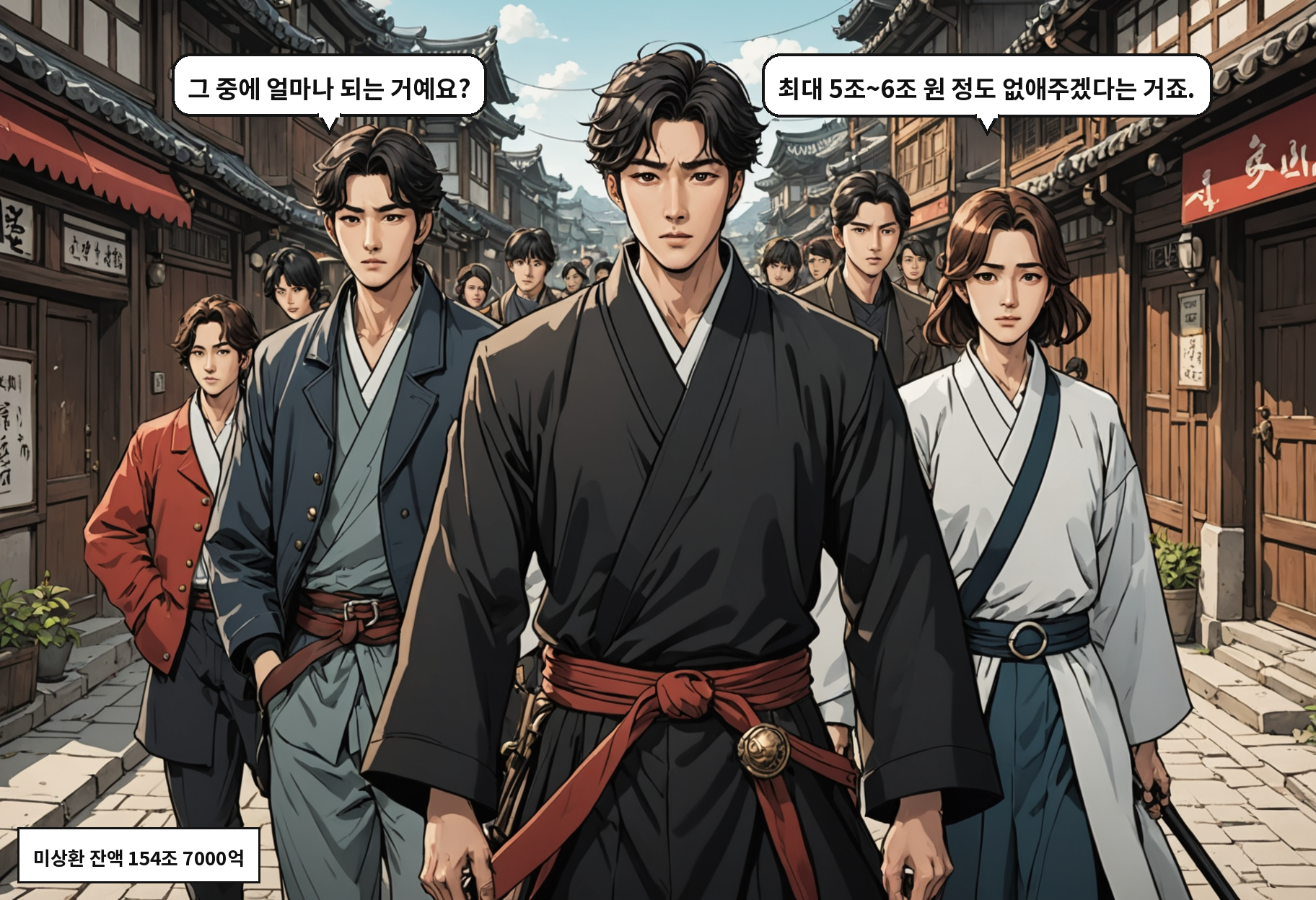 A: 그 중에 얼마나 되는 거예요? B: 최대 5조~6조 원 정도 없애주겠다는 거죠.
