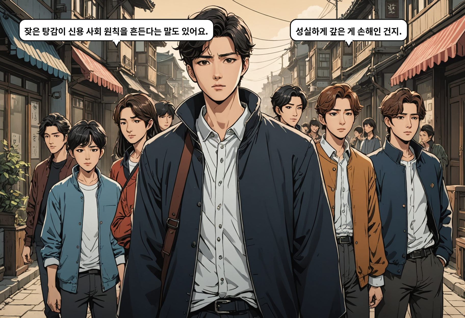 B: 잦은 탕감이 신용 사회 원칙을 흔든다는 말도 있어요. A: 성실하게 갚은 게 손해인 건지.