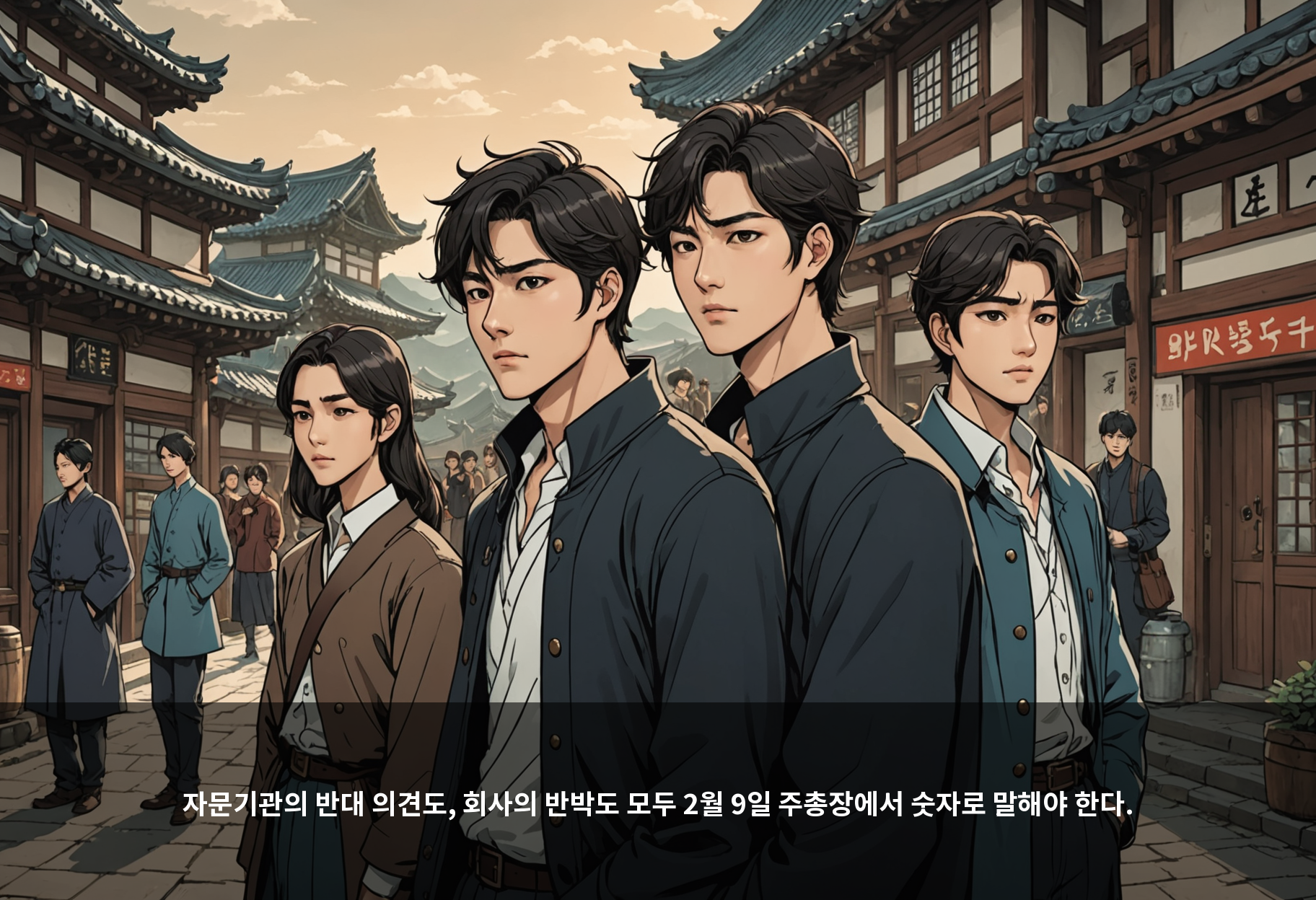 자문기관의 반대 의견도, 회사의 반박도 모두 2월 9일 주총장에서 숫자로 말해야 한다.