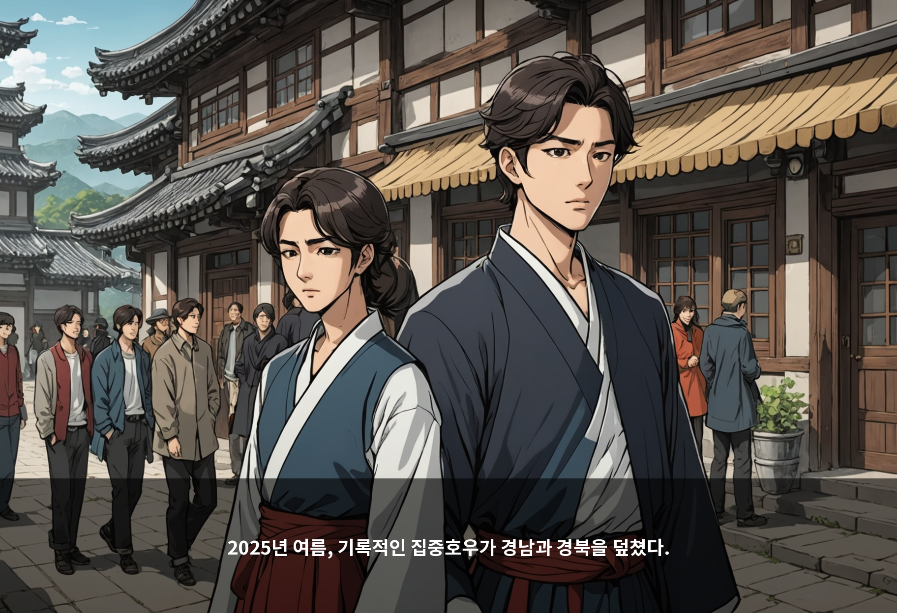 2025년 여름, 기록적인 집중호우가 경남과 경북을 덮쳤다.
