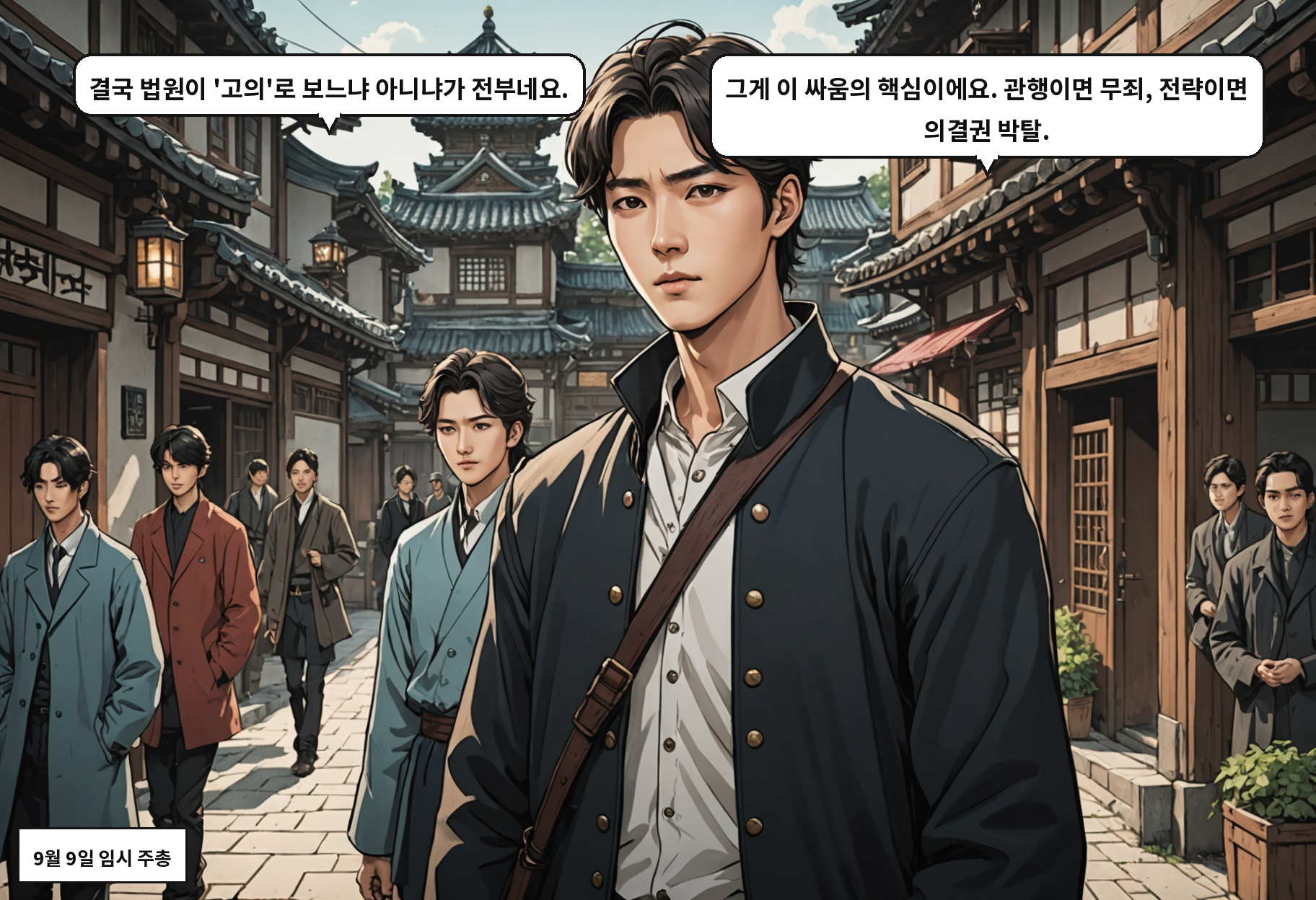 A: 결국 법원이 '고의'로 보느냐 아니냐가 전부네요. B: 그게 이 싸움의 핵심이에요. 관행이면 무죄, 전략이면 의결권 박탈.