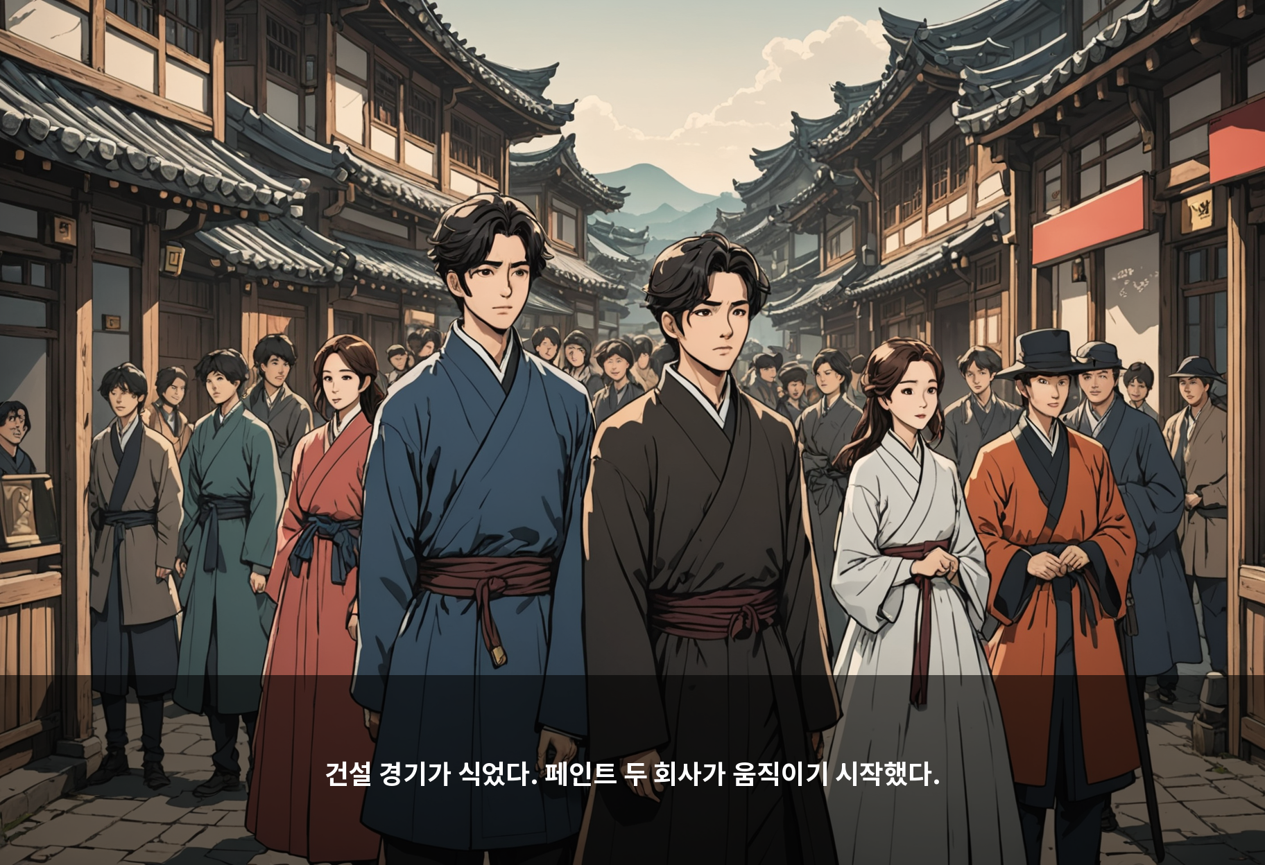 건설 경기가 식었다. 페인트 두 회사가 움직이기 시작했다.