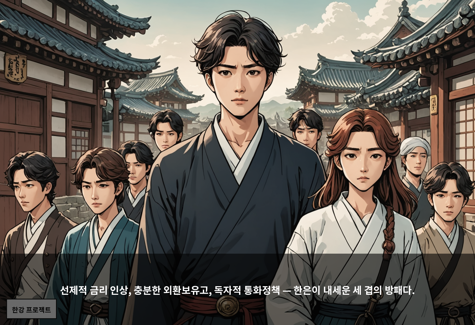 선제적 금리 인상, 충분한 외환보유고, 독자적 통화정책 — 한은이 내세운 세 겹의 방패다.