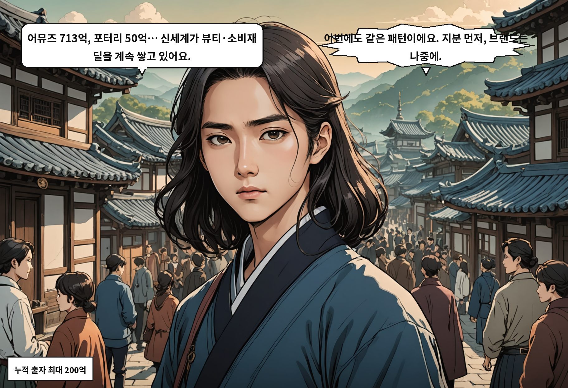 B: 어뮤즈 713억, 포터리 50억… 신세계가 뷰티·소비재 딜을 계속 쌓고 있어요. A: 이번에도 같은 패턴이에요. 지분 먼저, 브랜드는 나중에.