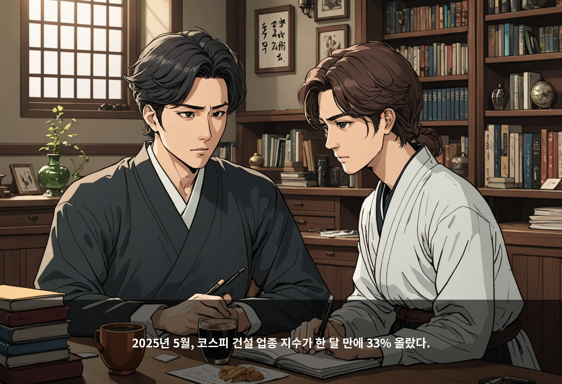 2025년 5월, 코스피 건설 업종 지수가 한 달 만에 33% 올랐다.