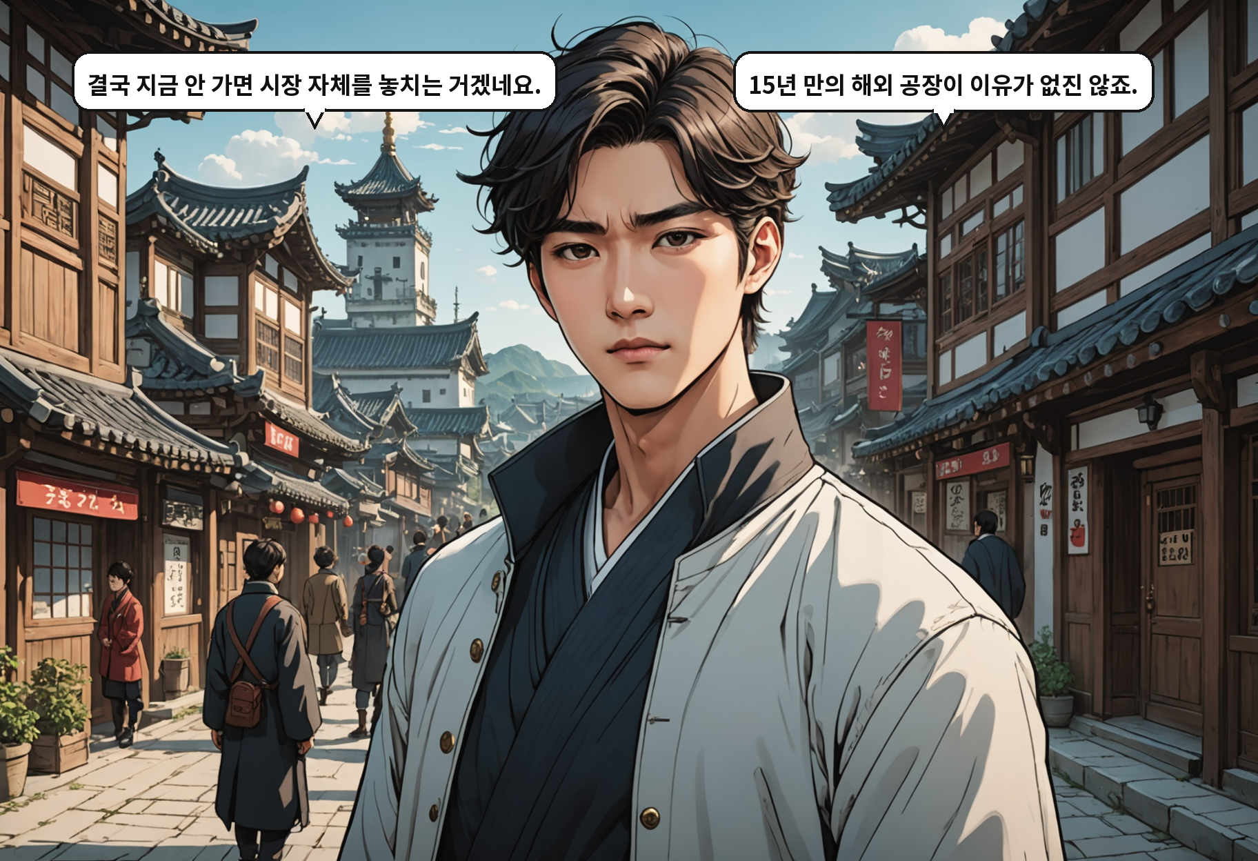 A: 결국 지금 안 가면 시장 자체를 놓치는 거겠네요. B: 15년 만의 해외 공장이 이유가 없진 않죠.