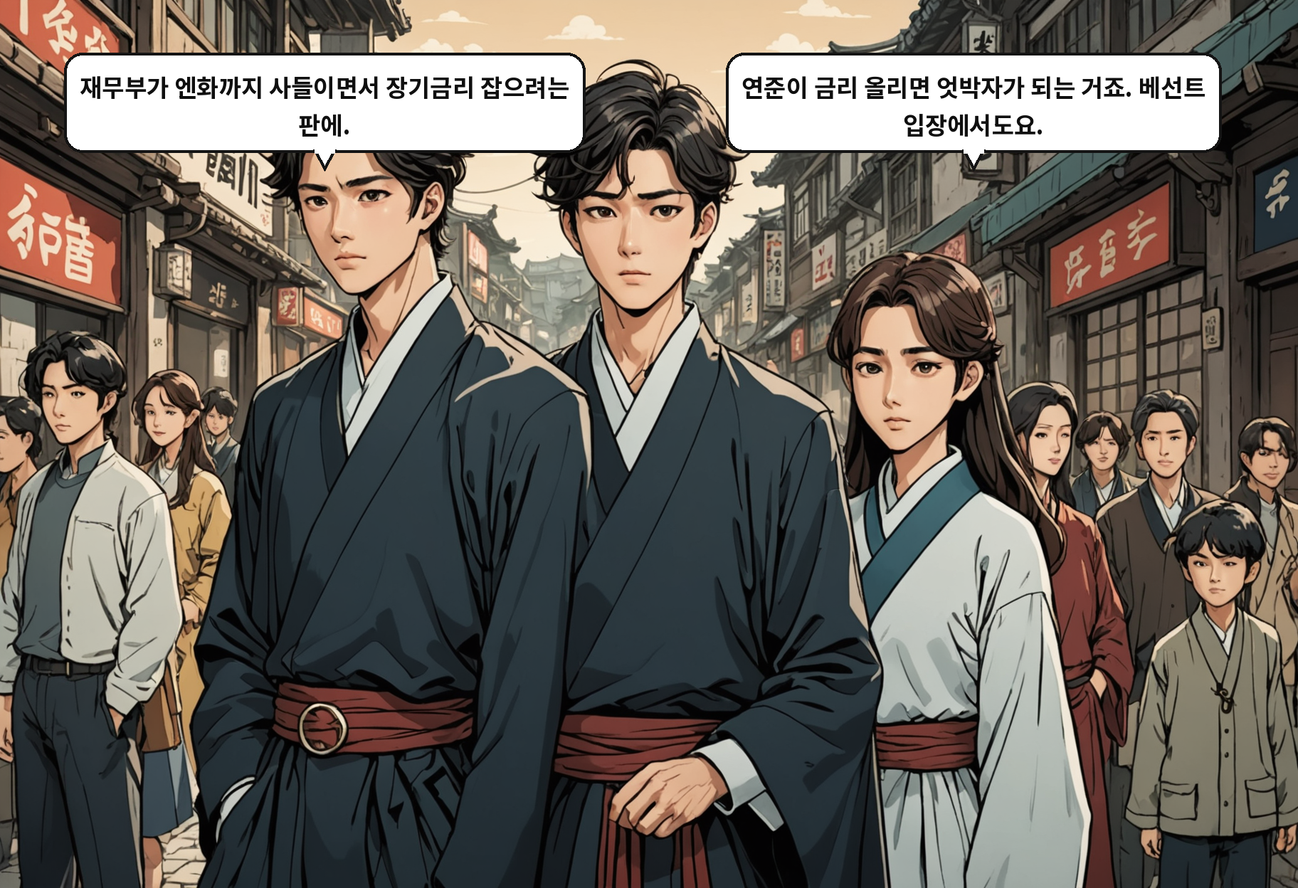 B: 재무부가 엔화까지 사들이면서 장기금리 잡으려는 판에. A: 연준이 금리 올리면 엇박자가 되는 거죠. 베선트 입장에서도요.