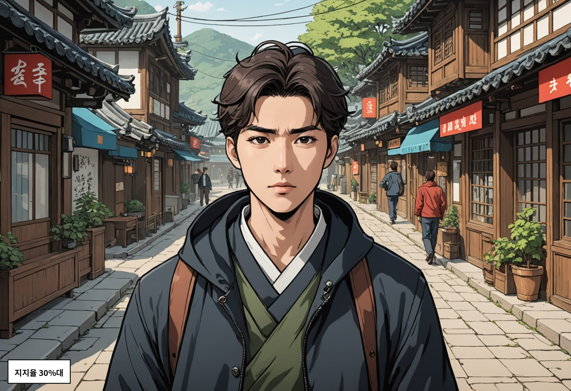 지지율 30%대