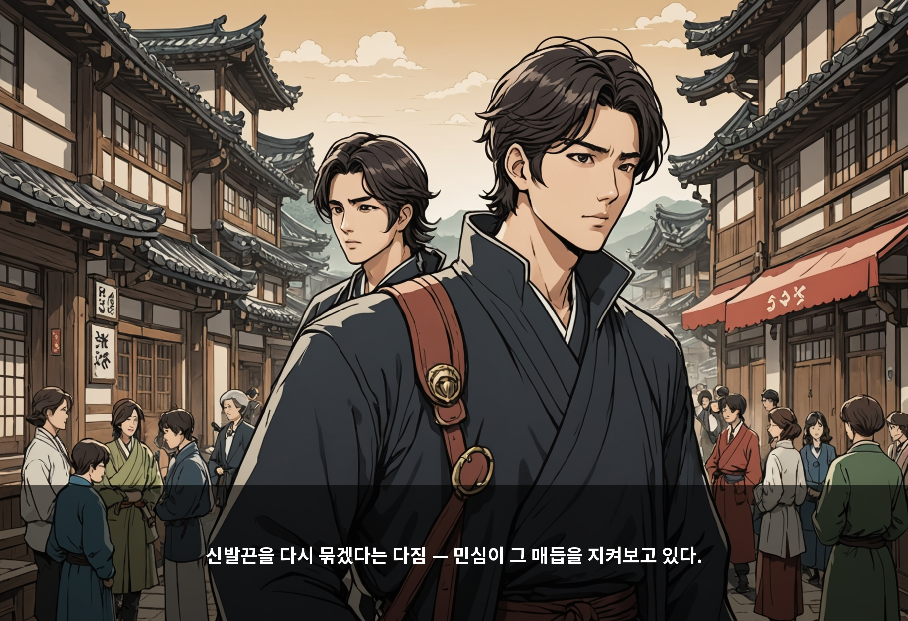 신발끈을 다시 묶겠다는 다짐 — 민심이 그 매듭을 지켜보고 있다.