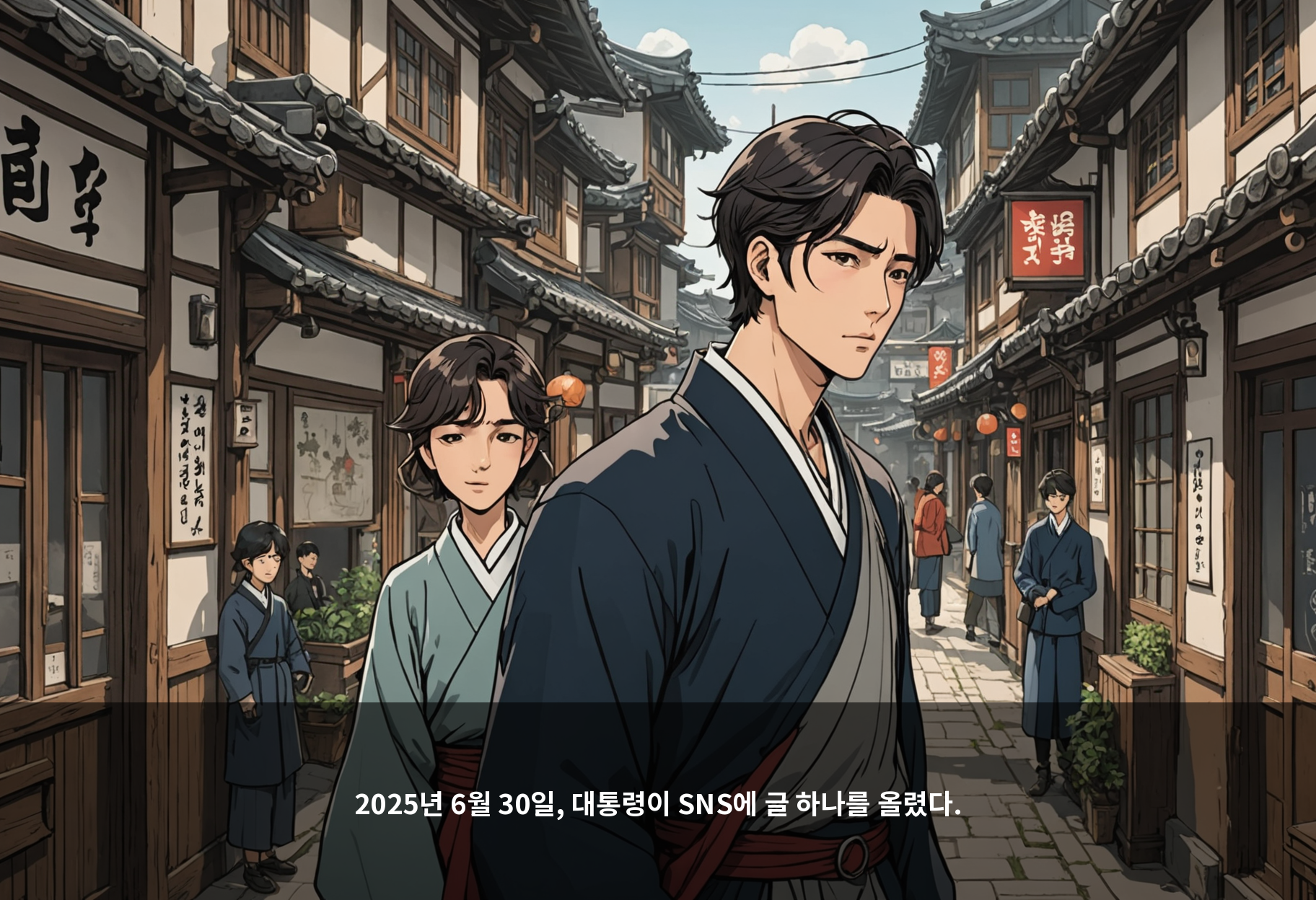2025년 6월 30일, 대통령이 SNS에 글 하나를 올렸다.