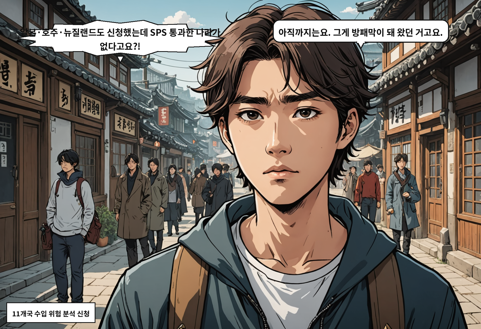 B: 일본·호주·뉴질랜드도 신청했는데 SPS 통과한 나라가 없다고요?! A: 아직까지는요. 그게 방패막이 돼 왔던 거고요.