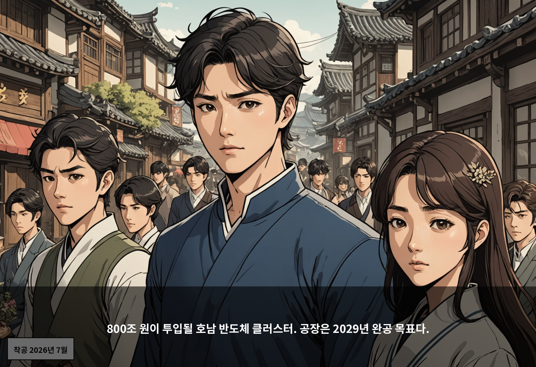 800조 원이 투입될 호남 반도체 클러스터. 공장은 2029년 완공 목표다.