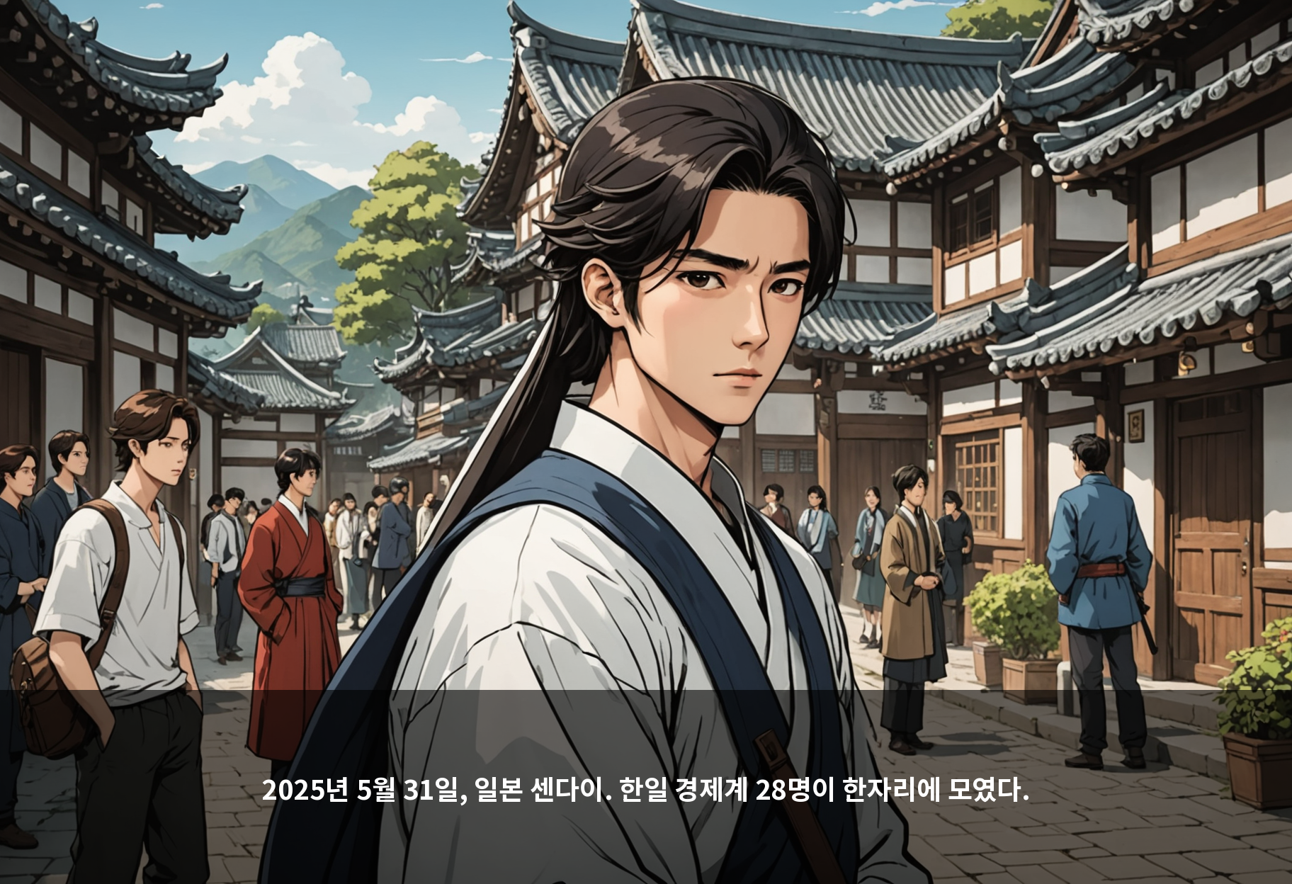 2025년 5월 31일, 일본 센다이. 한일 경제계 28명이 한자리에 모였다.