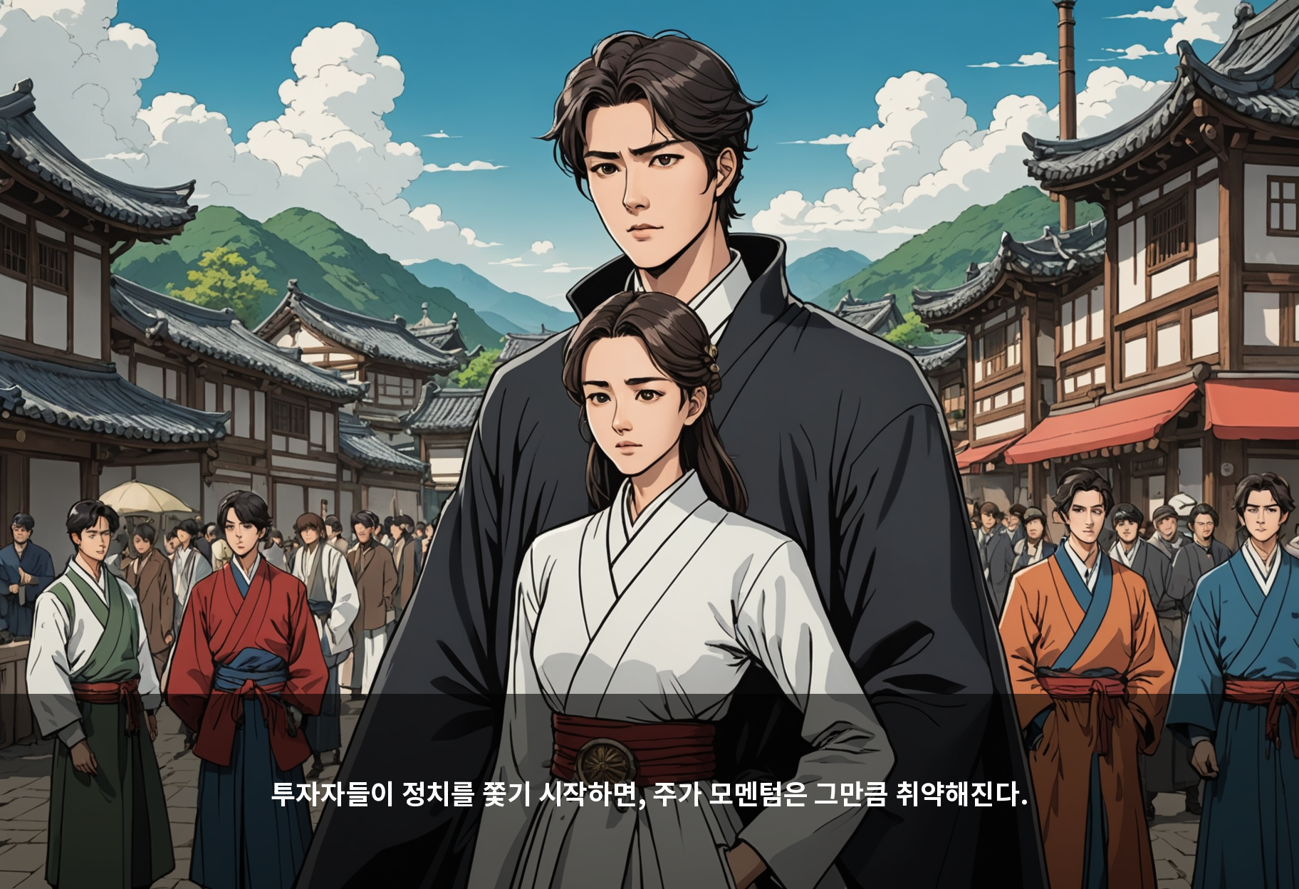투자자들이 정치를 쫓기 시작하면, 주가 모멘텀은 그만큼 취약해진다.