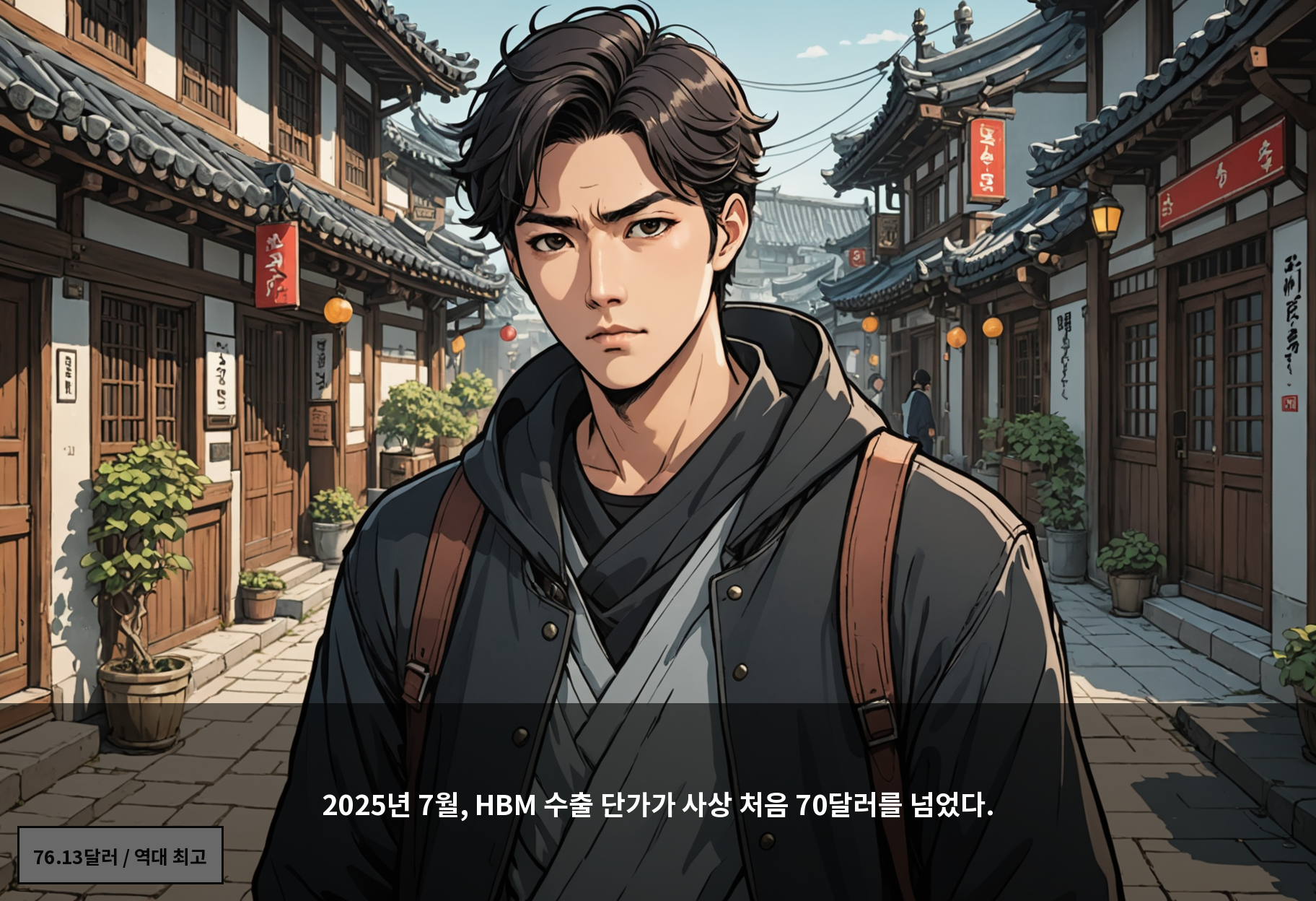 2025년 7월, HBM 수출 단가가 사상 처음 70달러를 넘었다.