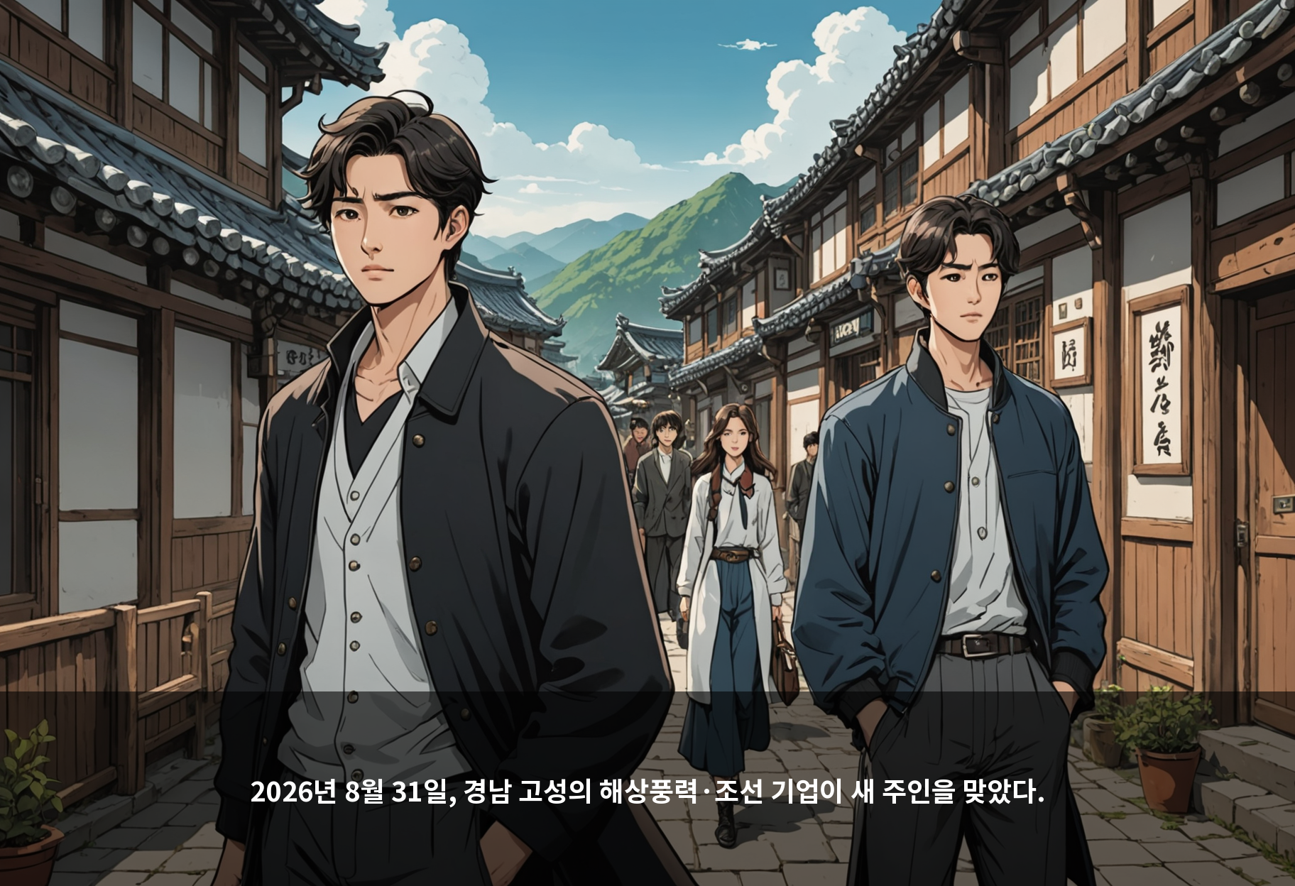 2026년 8월 31일, 경남 고성의 해상풍력·조선 기업이 새 주인을 맞았다.