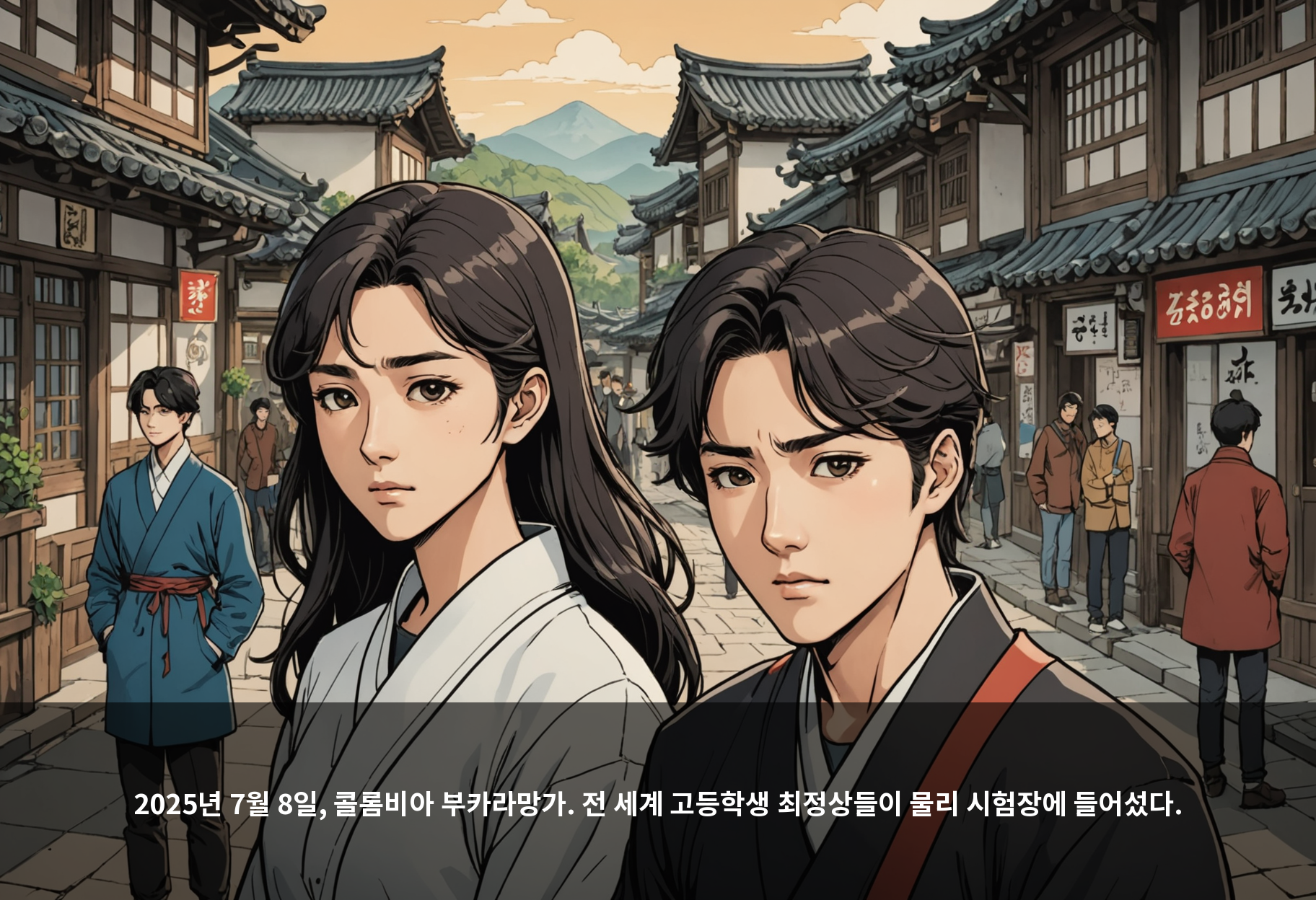 2025년 7월 8일, 콜롬비아 부카라망가. 전 세계 고등학생 최정상들이 물리 시험장에 들어섰다.
