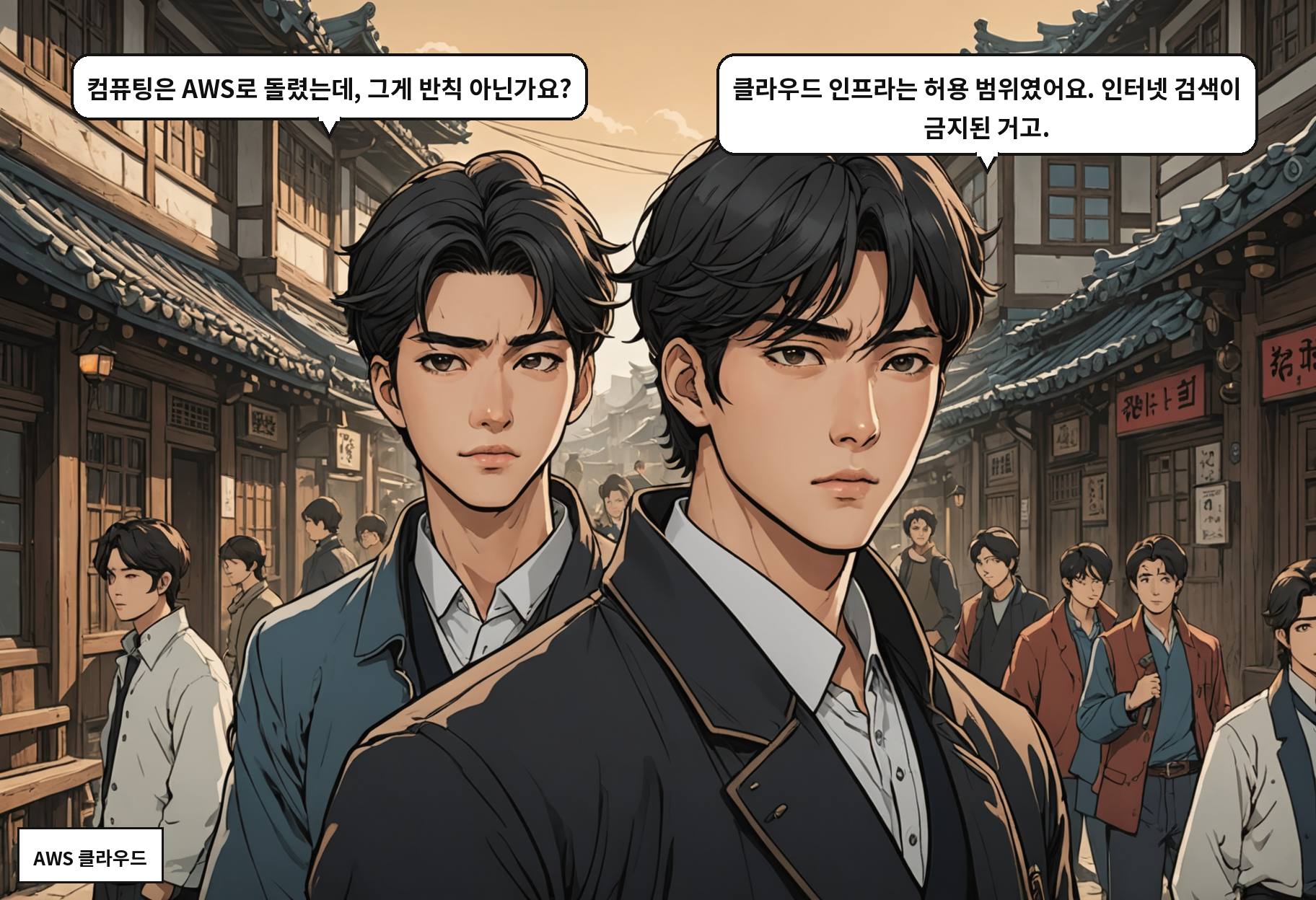 B: 컴퓨팅은 AWS로 돌렸는데, 그게 반칙 아닌가요? A: 클라우드 인프라는 허용 범위였어요. 인터넷 검색이 금지된 거고.