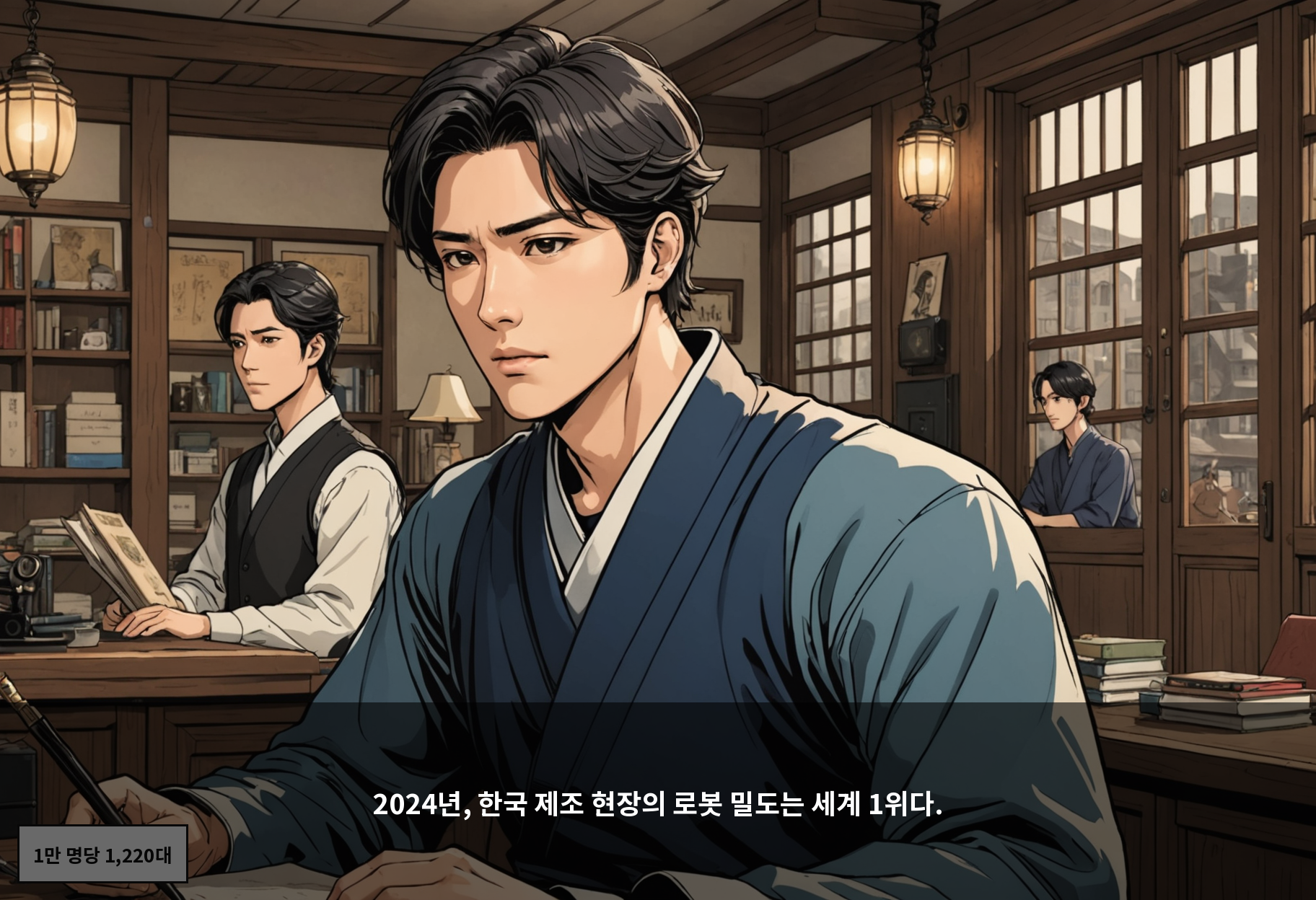 2024년, 한국 제조 현장의 로봇 밀도는 세계 1위다.
