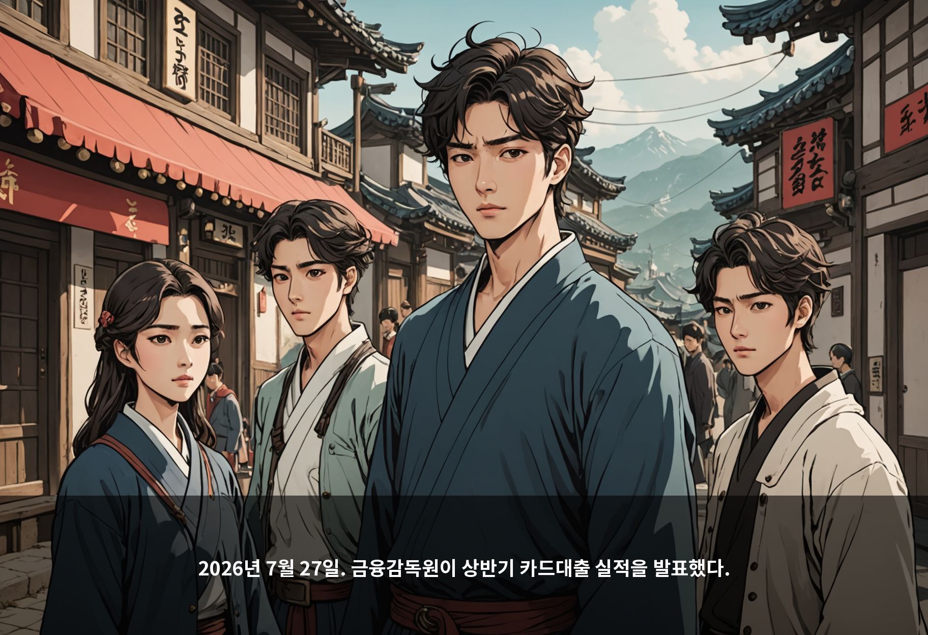 2026년 7월 27일. 금융감독원이 상반기 카드대출 실적을 발표했다.