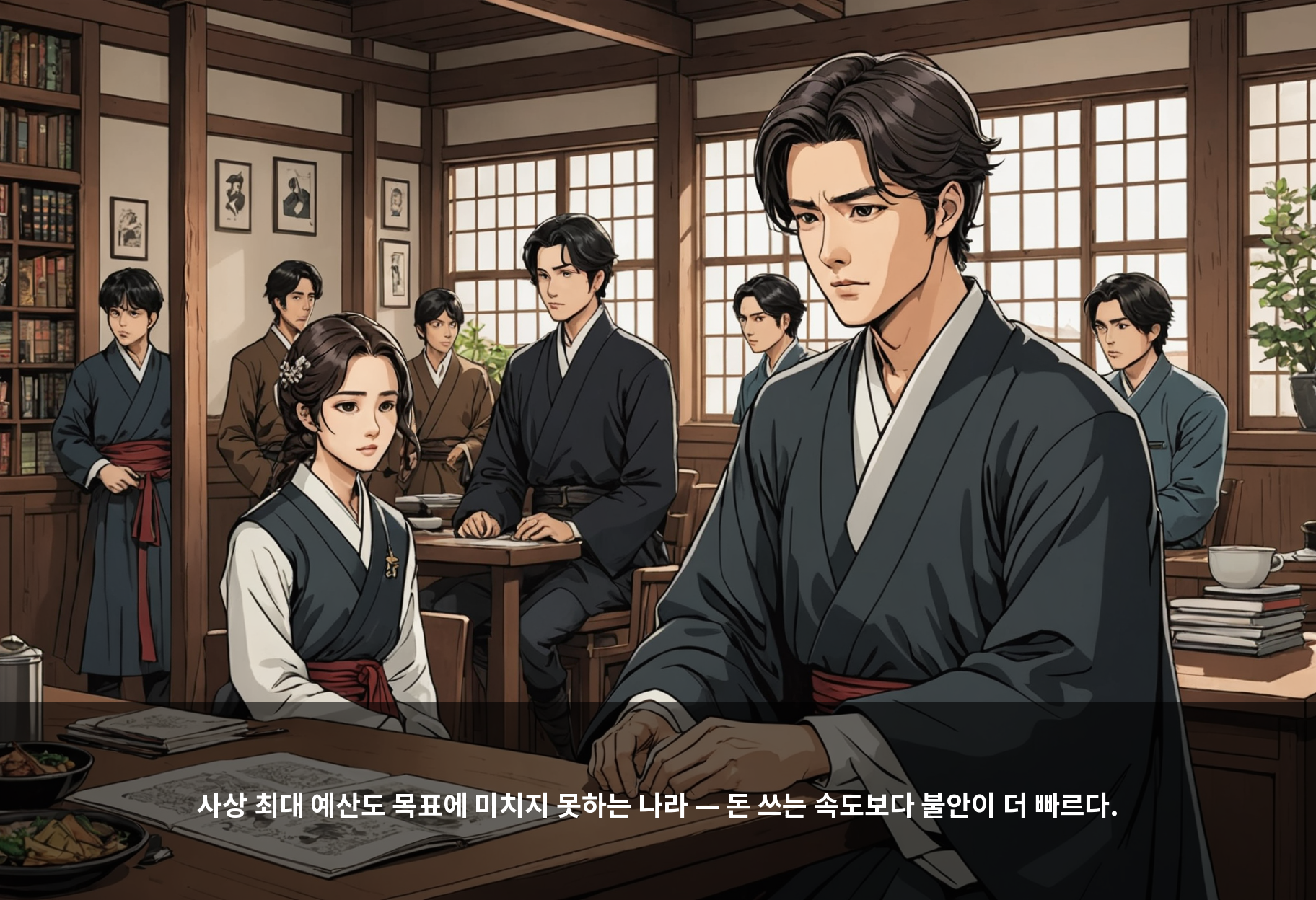 사상 최대 예산도 목표에 미치지 못하는 나라 — 돈 쓰는 속도보다 불안이 더 빠르다.