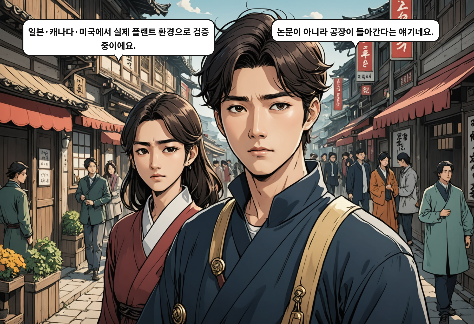 B: 일본·캐나다·미국에서 실제 플랜트 환경으로 검증 중이에요. A: 논문이 아니라 공장이 돌아간다는 얘기네요.